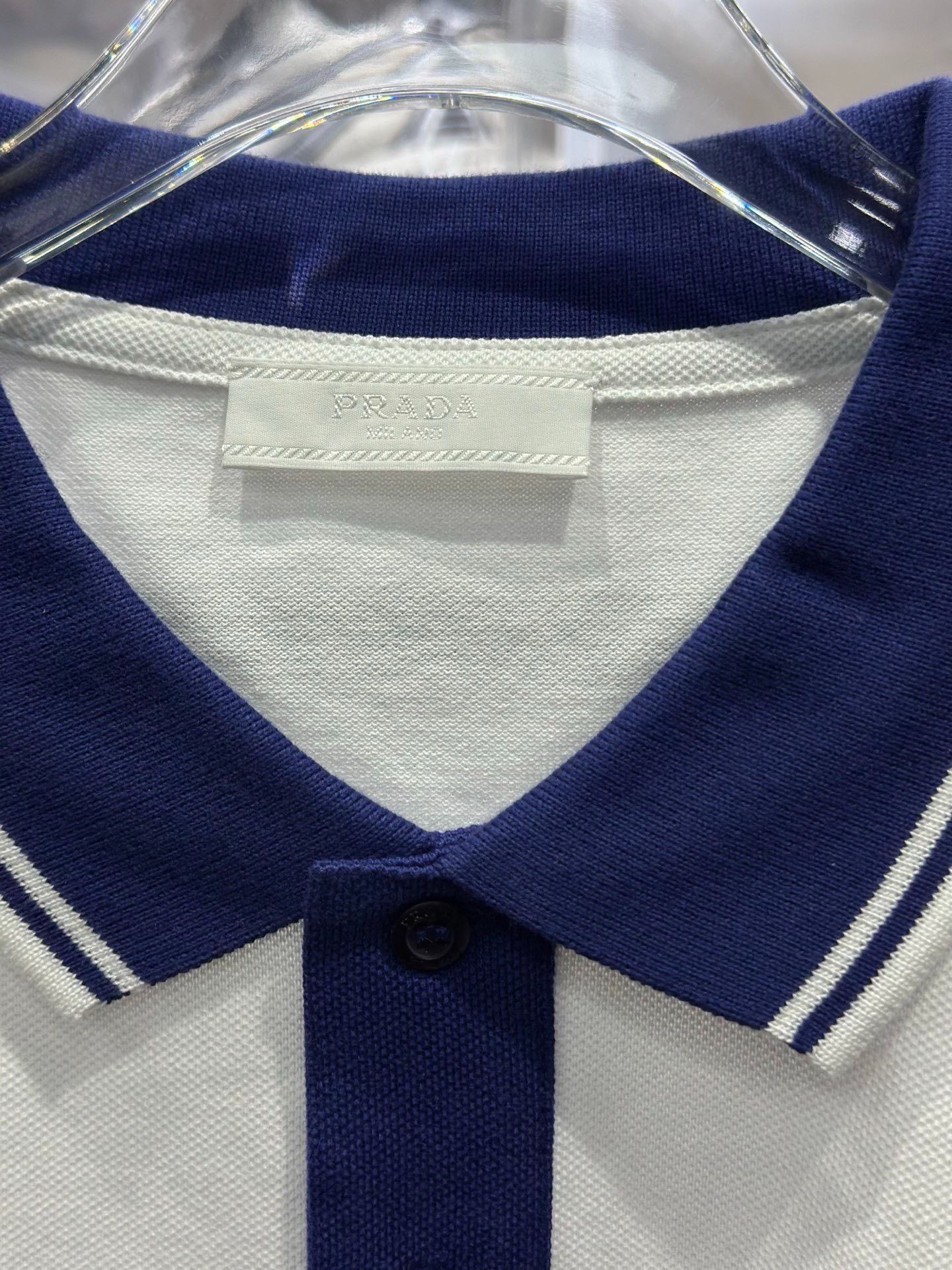 Prada Prada Patchwork Blue Polo XXL Men Size US XXL / EU 58 / 5 - 3 Thumbnail