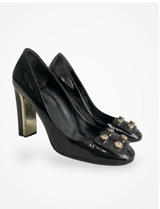 Gucci Gucci Gucci black patent leather Heels Size US 9.5 / IT 39.5 - 3 Thumbnail