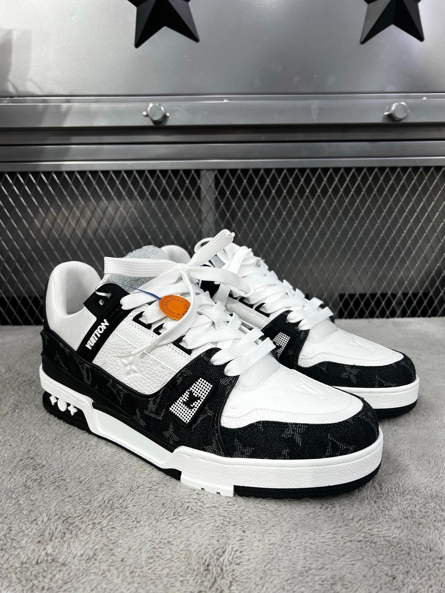 Louis Vuitton Louis Vuitton Training Denim Black Lowtop Sneakers 42 Men Size US 9 / EU 42 - 3 Thumbnail