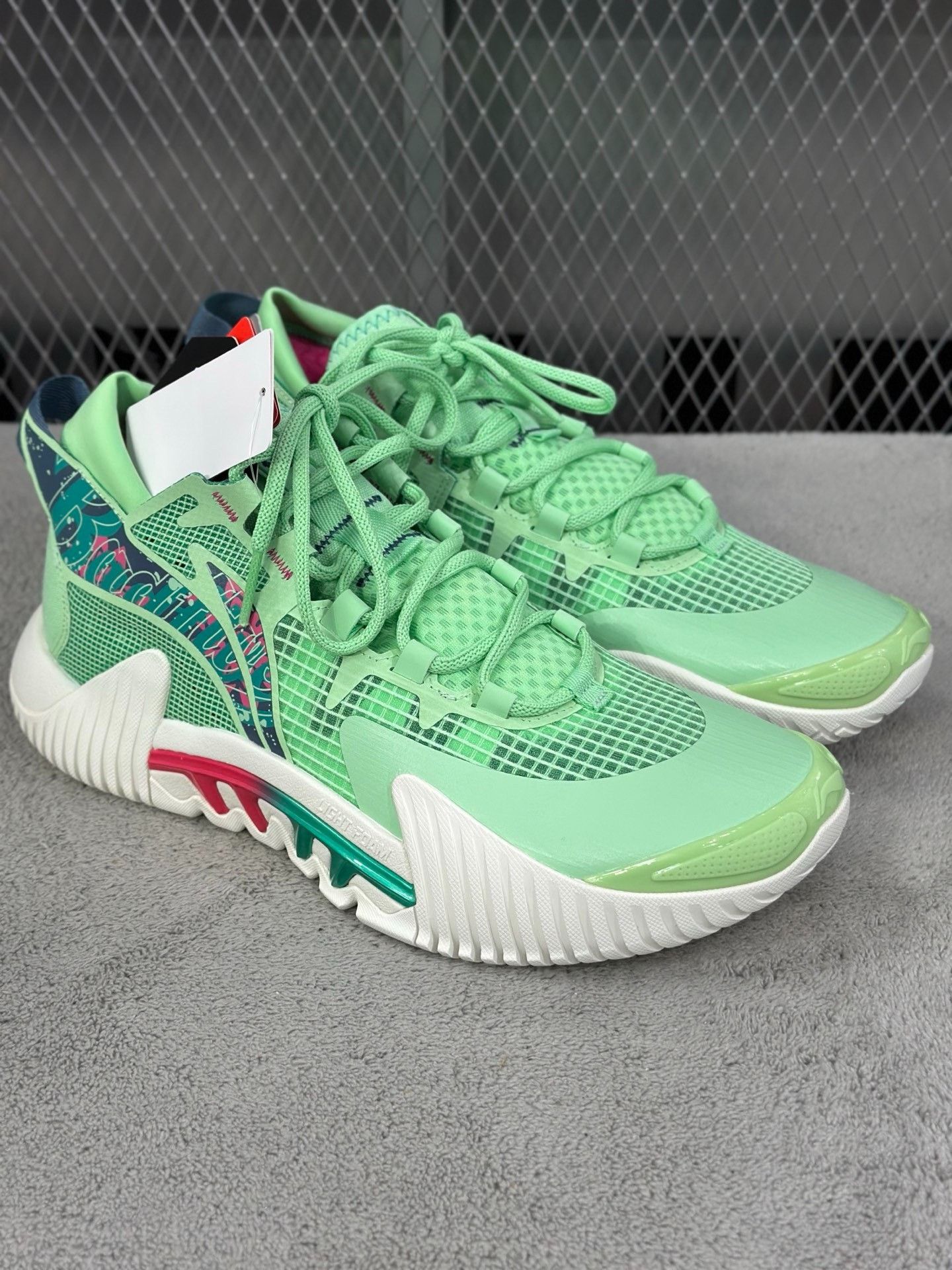 Li-Ning Li-Ning Green Lowtop Sneakers 44 Men Size US 10.5 / EU 43-44 - 3 Thumbnail