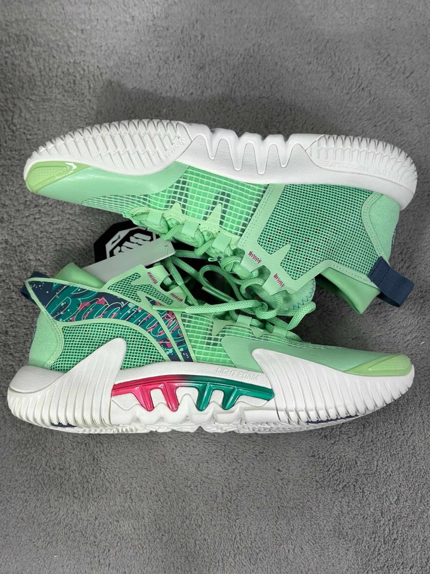 Li-Ning Li-Ning Green Lowtop Sneakers 44 Men Size US 10.5 / EU 43-44 - 4 Thumbnail