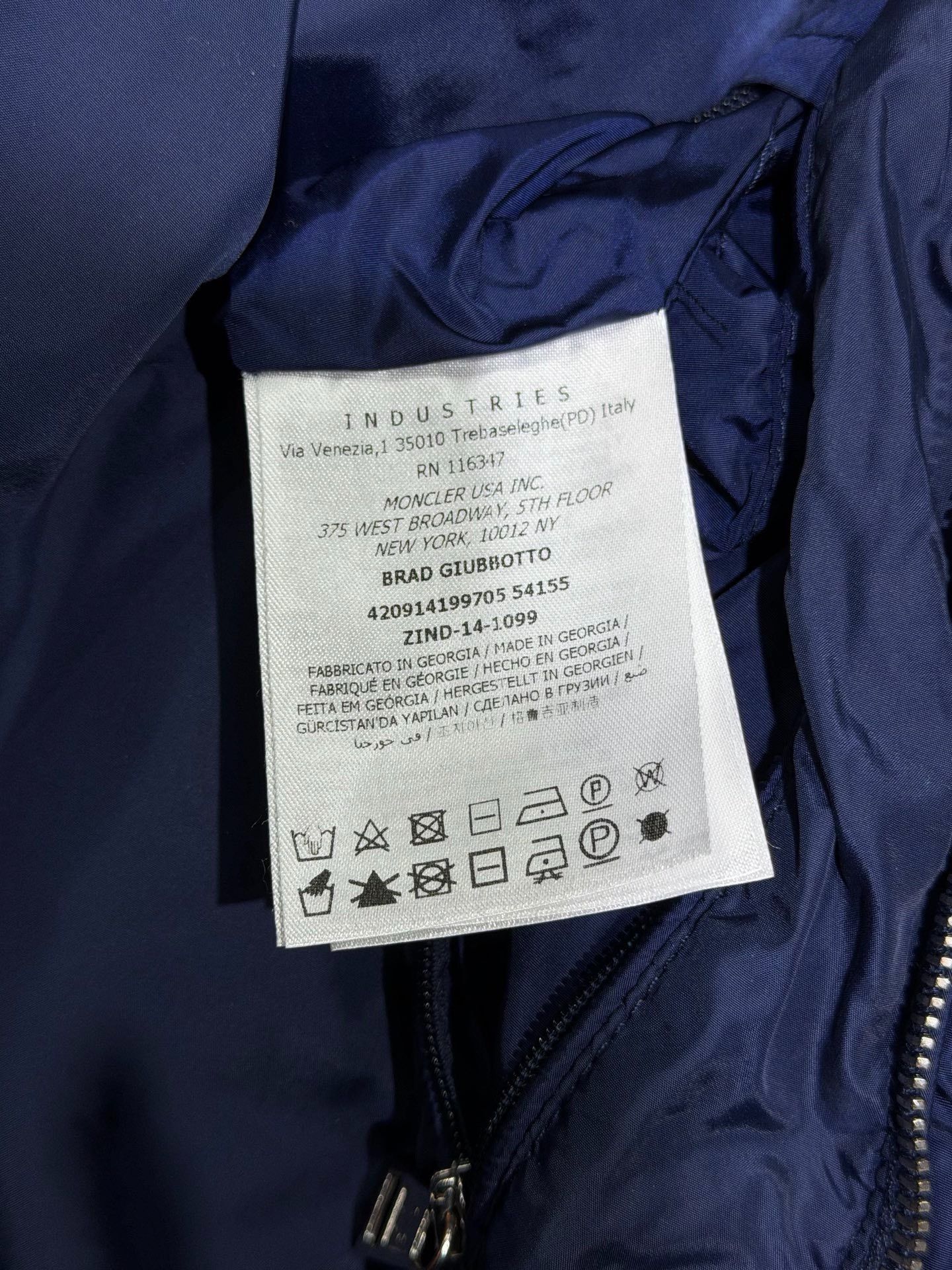 Moncler Moncler Down Blue Heavy Coat 4 Men Size US XS / EU 42 / 0 - 5 Thumbnail