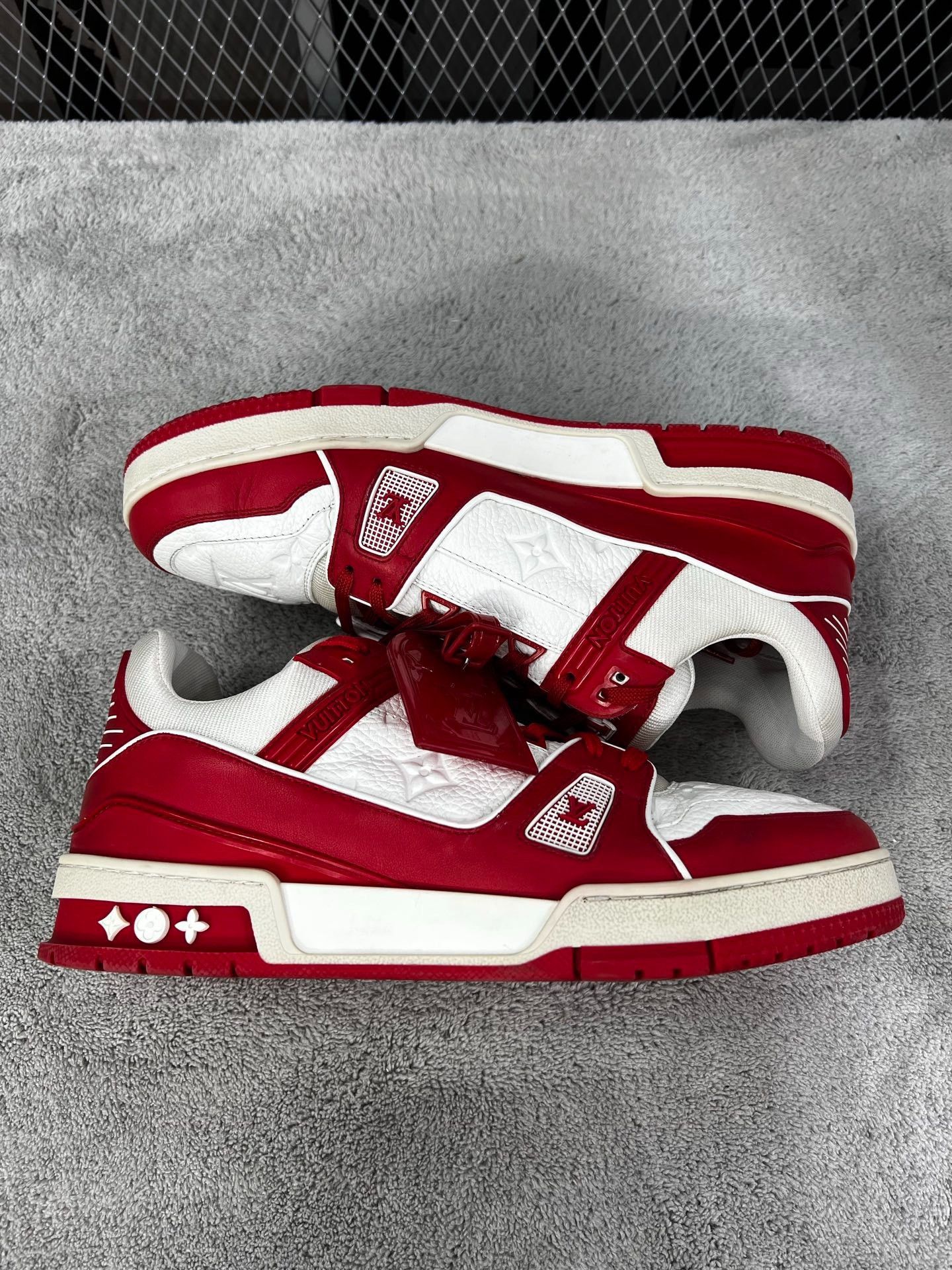 Louis Vuitton Louis Vuitton Training Red Lowtop Sneakers 41 Men Size US 8.5 / EU 41-42 - 4 Thumbnail