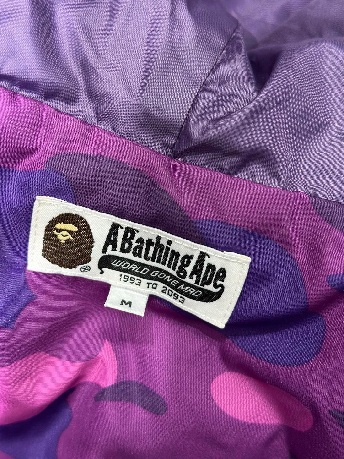 Bape Bape Down Camo Purple Heavy Coat M Men Size US M / EU 48-50 / 2 - 5 Thumbnail