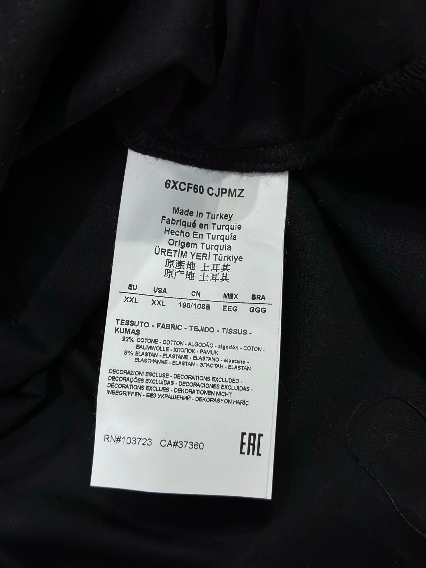 Armani Armani Black Polo XXL Men Size US XXL / EU 58 / 5 - 5 Thumbnail