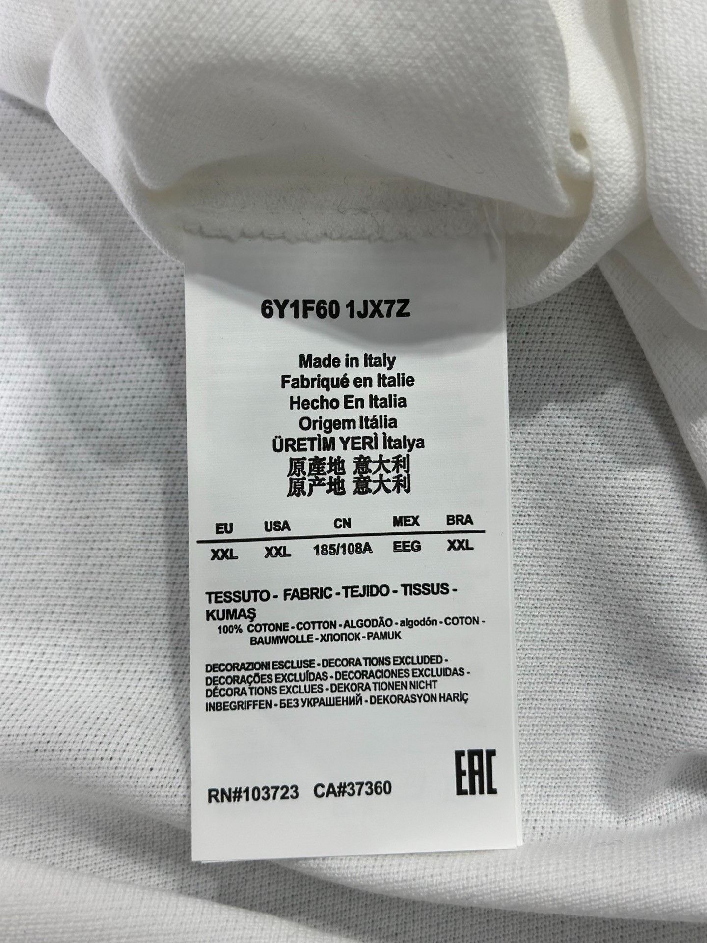 Armani Armani Embroidered White Polo XXL Men Size US XXL / EU 58 / 5 - 5 Thumbnail