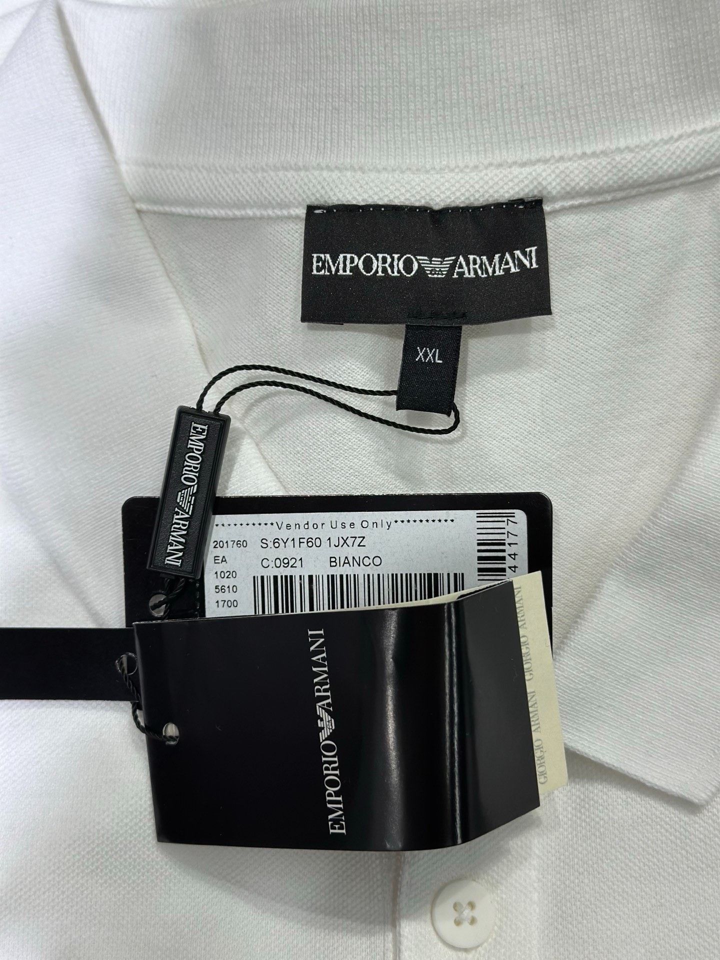 Armani Armani Embroidered White Polo XXL Men Size US XXL / EU 58 / 5 - 4 Thumbnail