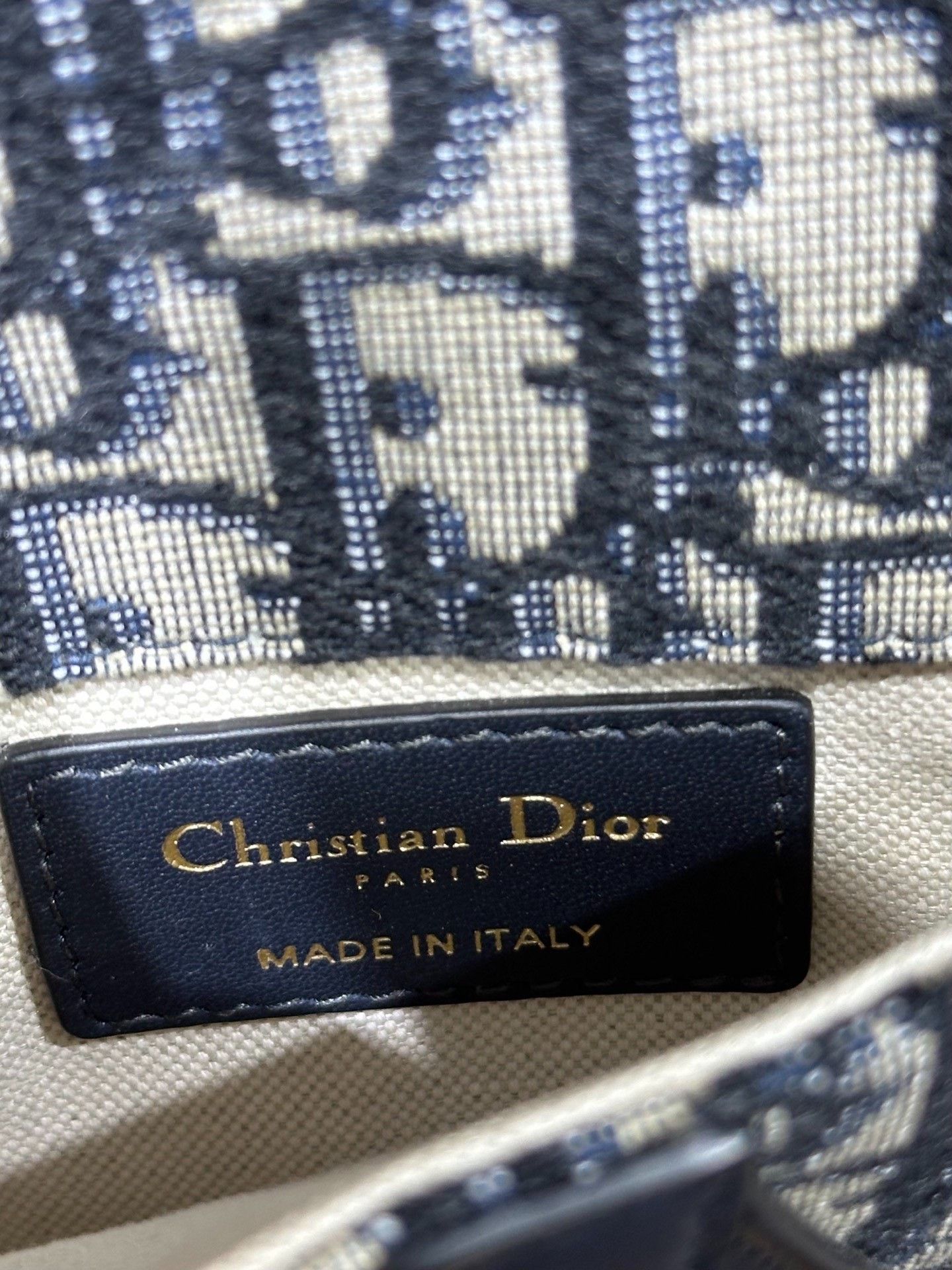 Dior Dior Retro Embroidered Blue Shoulder Bag 44 Women Size ONE SIZE - 4 Thumbnail