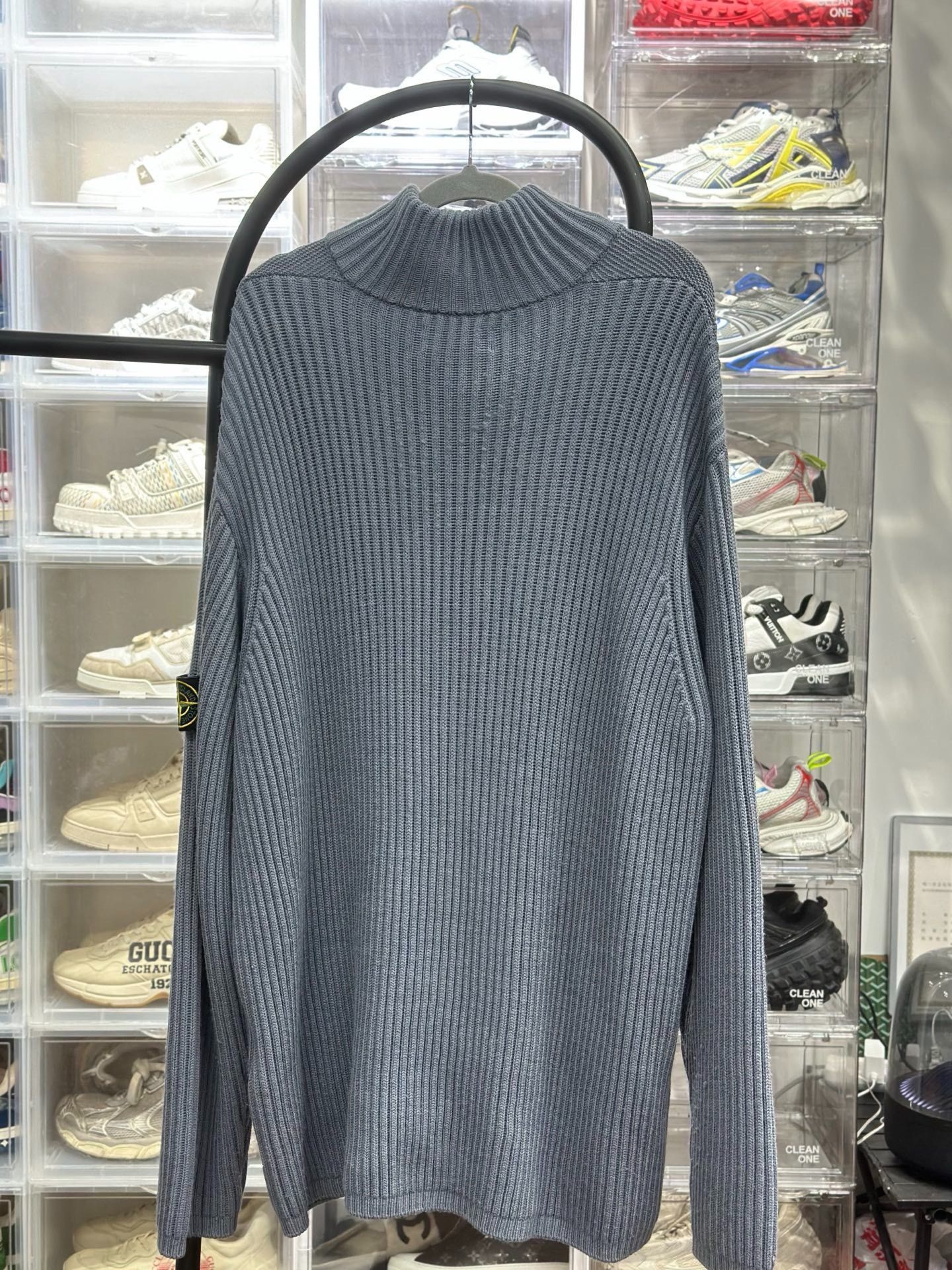 Stone Island Stone Island Blue Sweater XXL Men Size US XXL / EU 58 / 5 - 3 Thumbnail