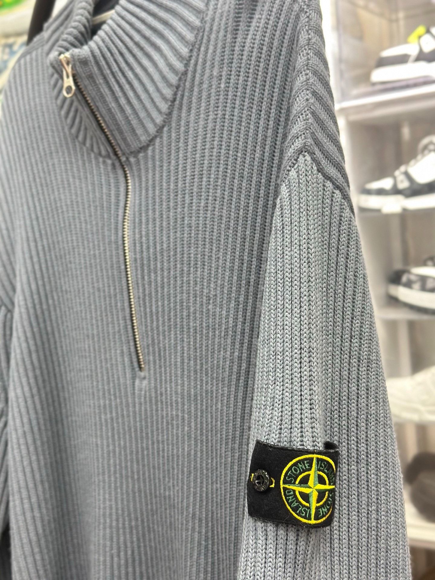 Stone Island Stone Island Blue Sweater XXL Men Size US XXL / EU 58 / 5 - 2 Thumbnail