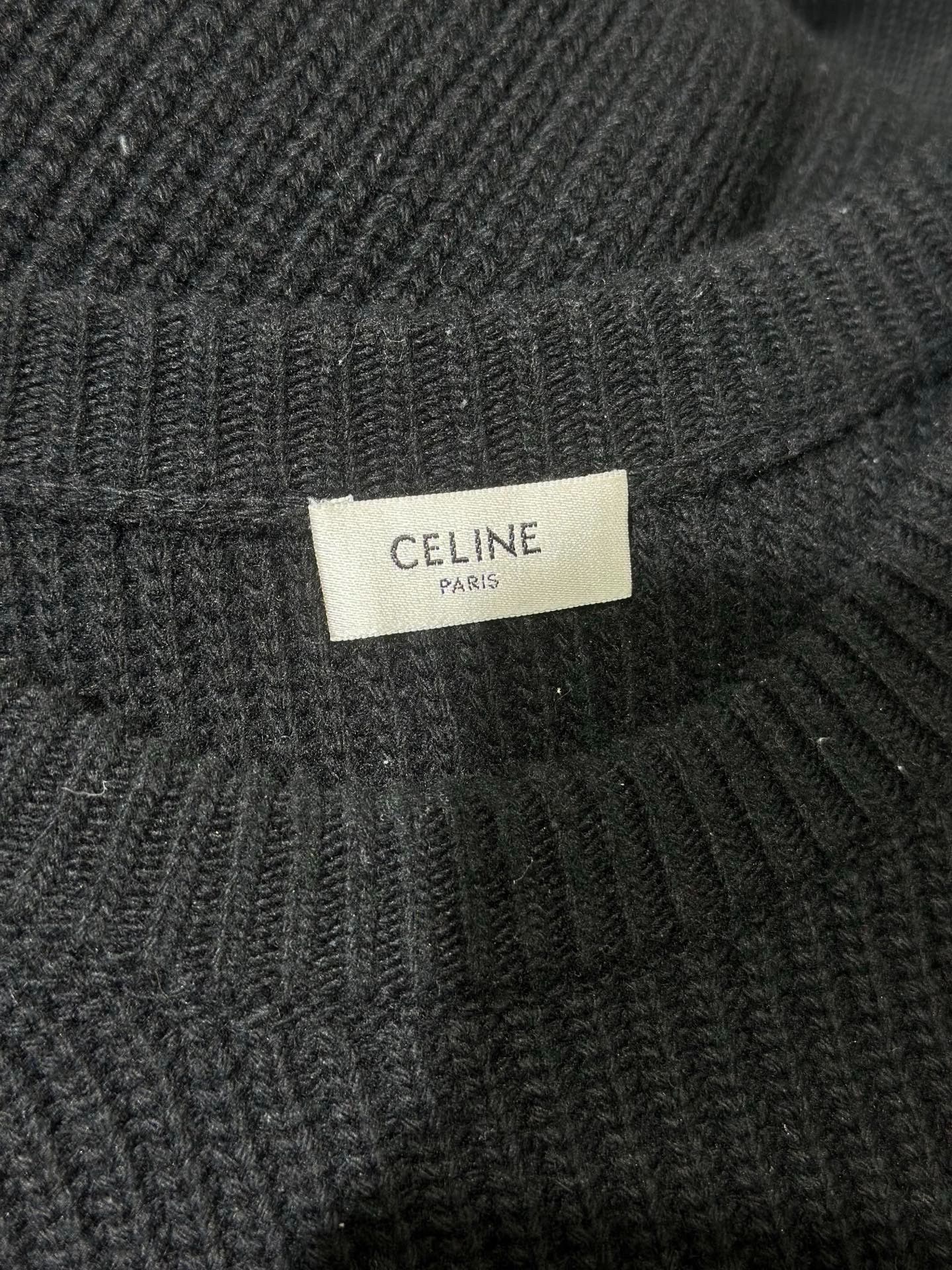 Celine Celine Wool Embroidered Black Sweater S Men Size US S / EU 44-46 / 1 - 4 Thumbnail