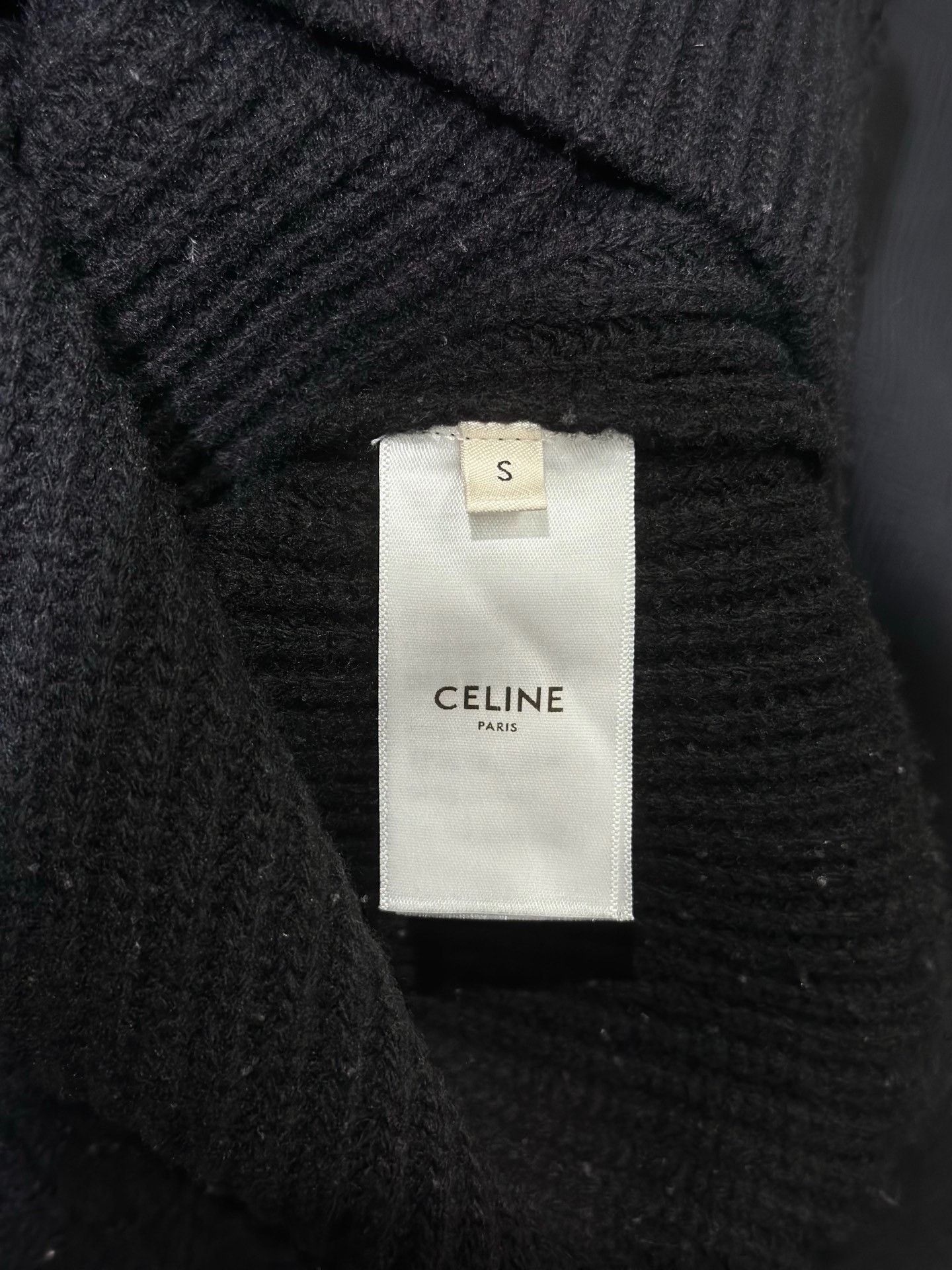 Celine Celine Wool Embroidered Black Sweater S Men Size US S / EU 44-46 / 1 - 5 Thumbnail