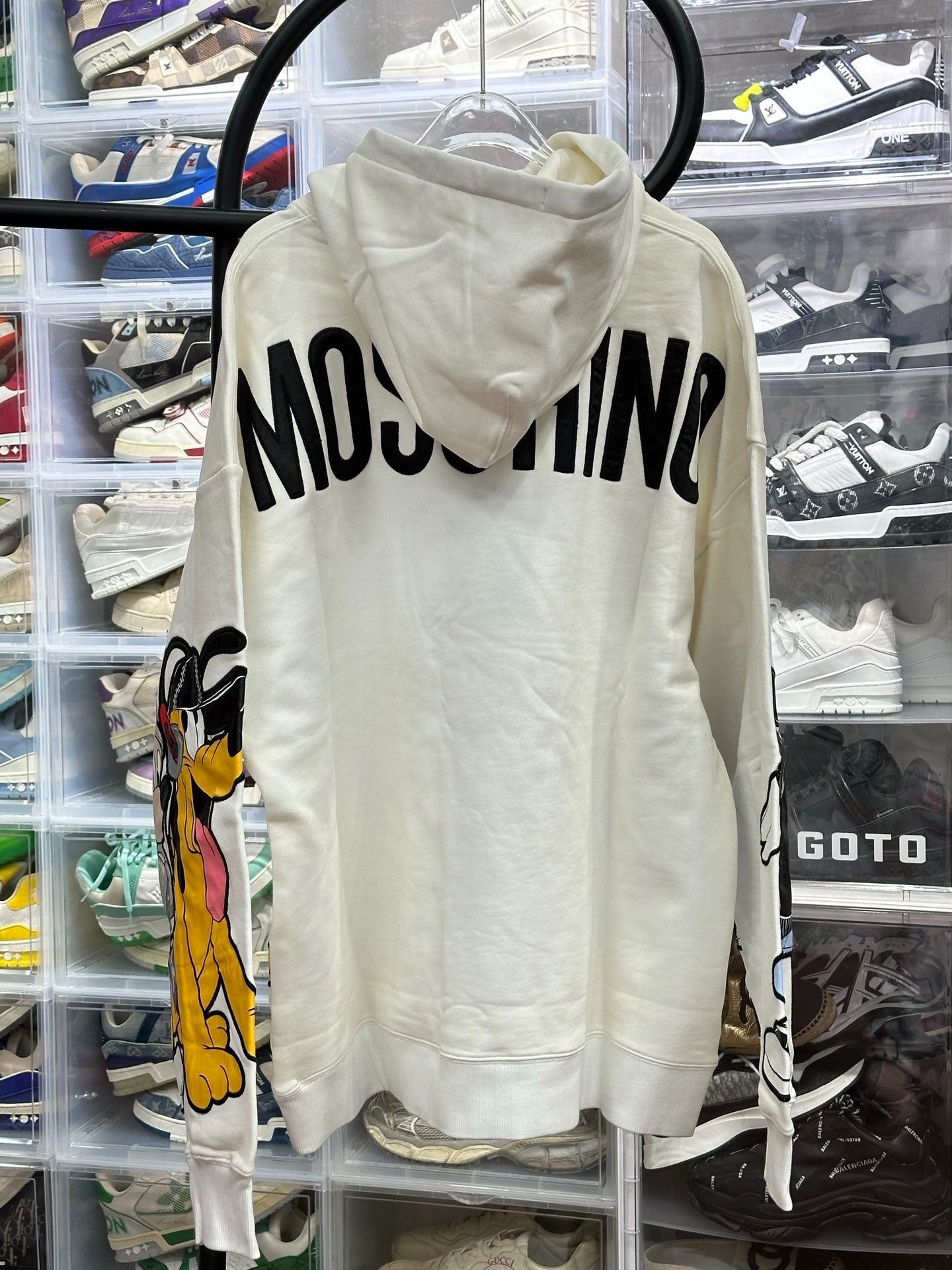 Moschino Moschino Collab Printed Beige Hoodie L Men Size US L / EU 52-54 / 3 - 2 Thumbnail