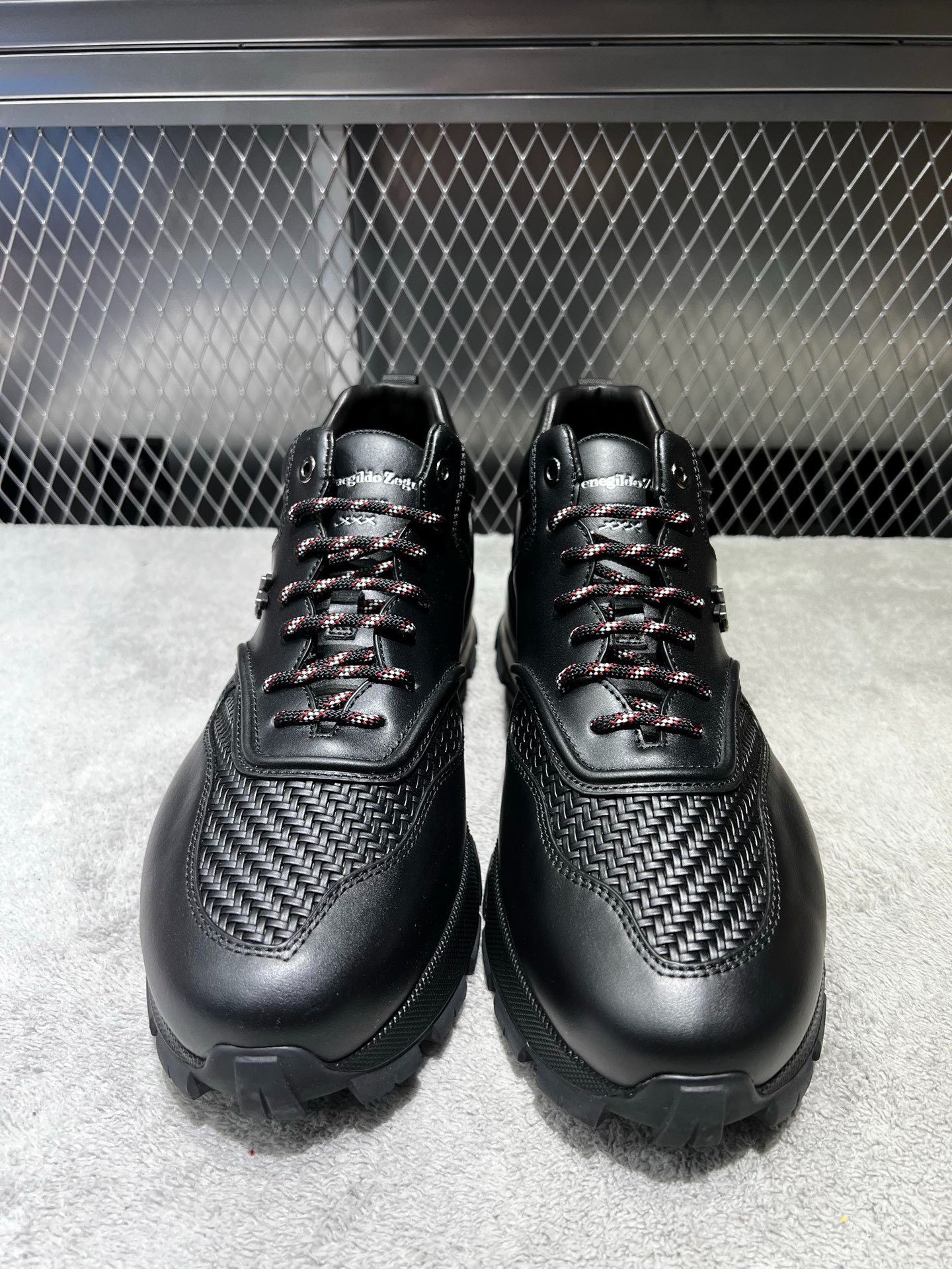 Ermenegildo Zegna Ermenegildo Zegna Knit Black Lowtop Sneakers 44 Men Size US 10.5 / EU 43-44 - 2 Thumbnail