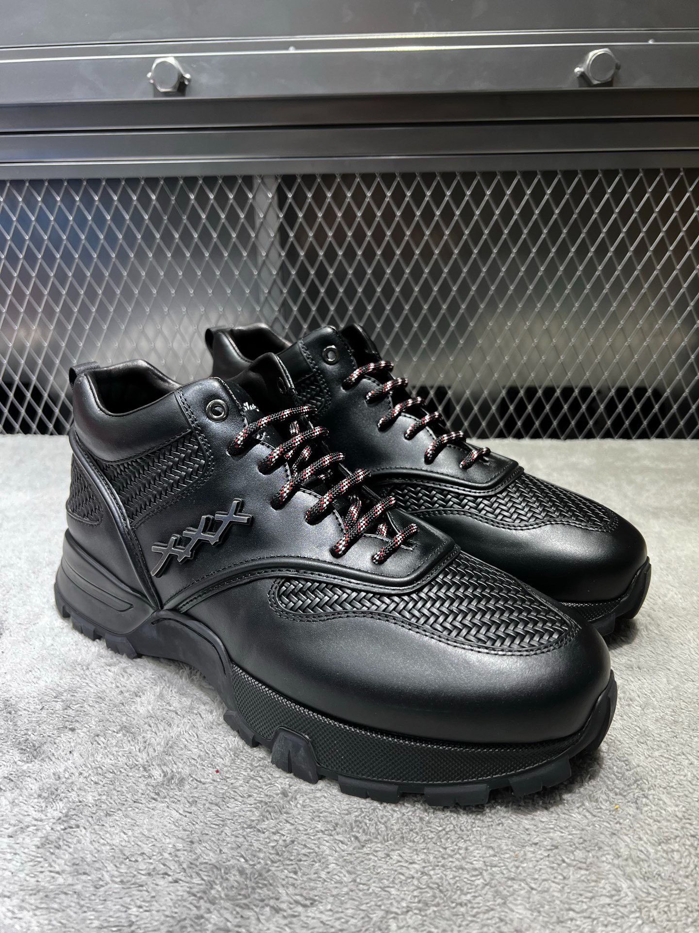 Ermenegildo Zegna Ermenegildo Zegna Knit Black Lowtop Sneakers 44 Men Size US 10.5 / EU 43-44 - 3 Thumbnail