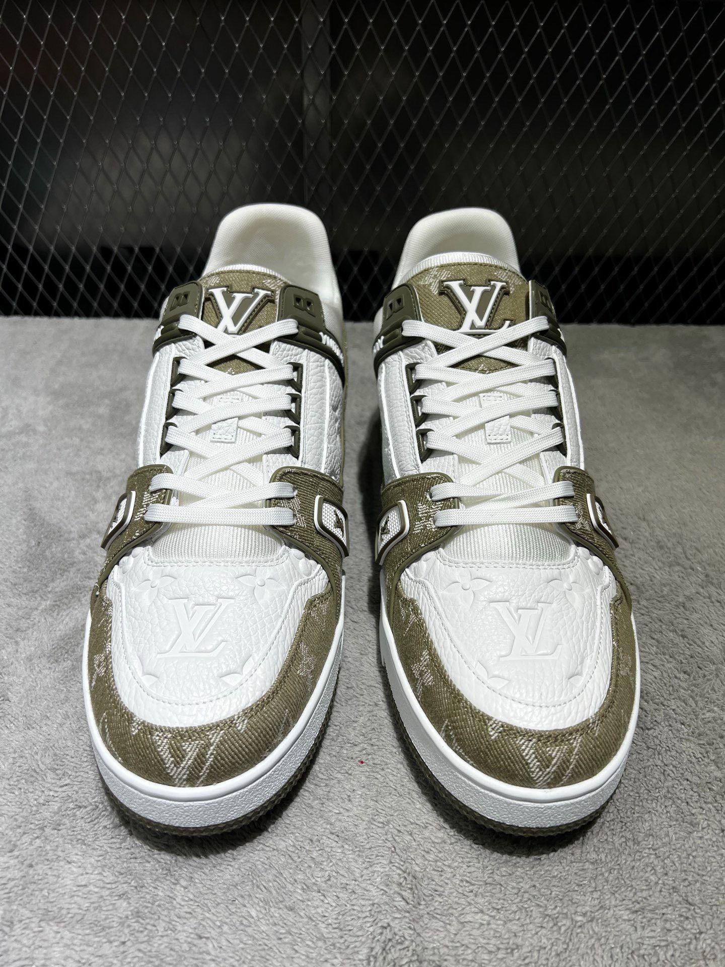 Louis Vuitton Louis Vuitton Training Denim Green Lowtop Sneakers 44 Men Size US 10.5 / EU 43-44 - 2 Thumbnail