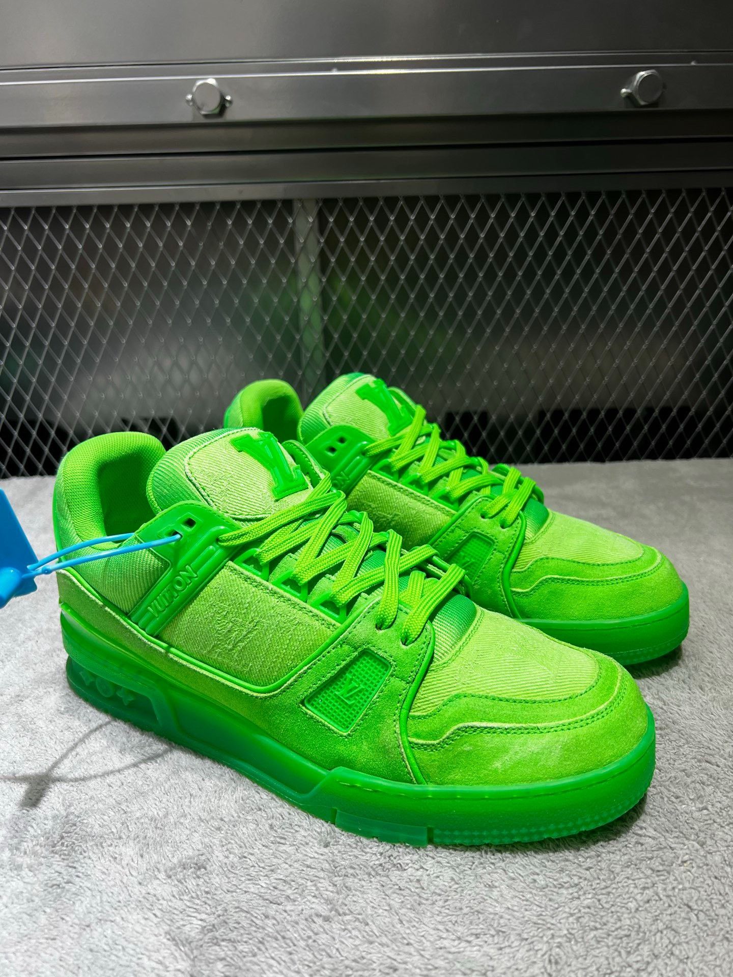Louis Vuitton Louis Vuitton Training Denim Green Lowtop Sneakers 40 Men Size US 7.5 / EU 40-41 - 3 Thumbnail