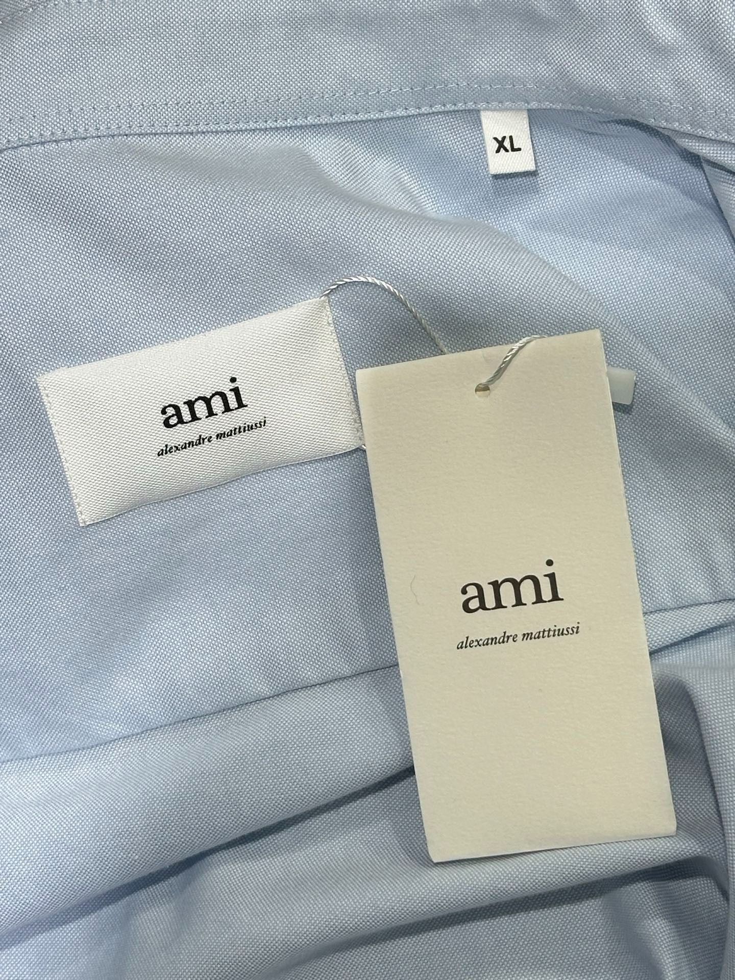 AMI Ami Oversized Blue Shirt XL Men Size US XL / EU 56 / 4 - 4 Thumbnail