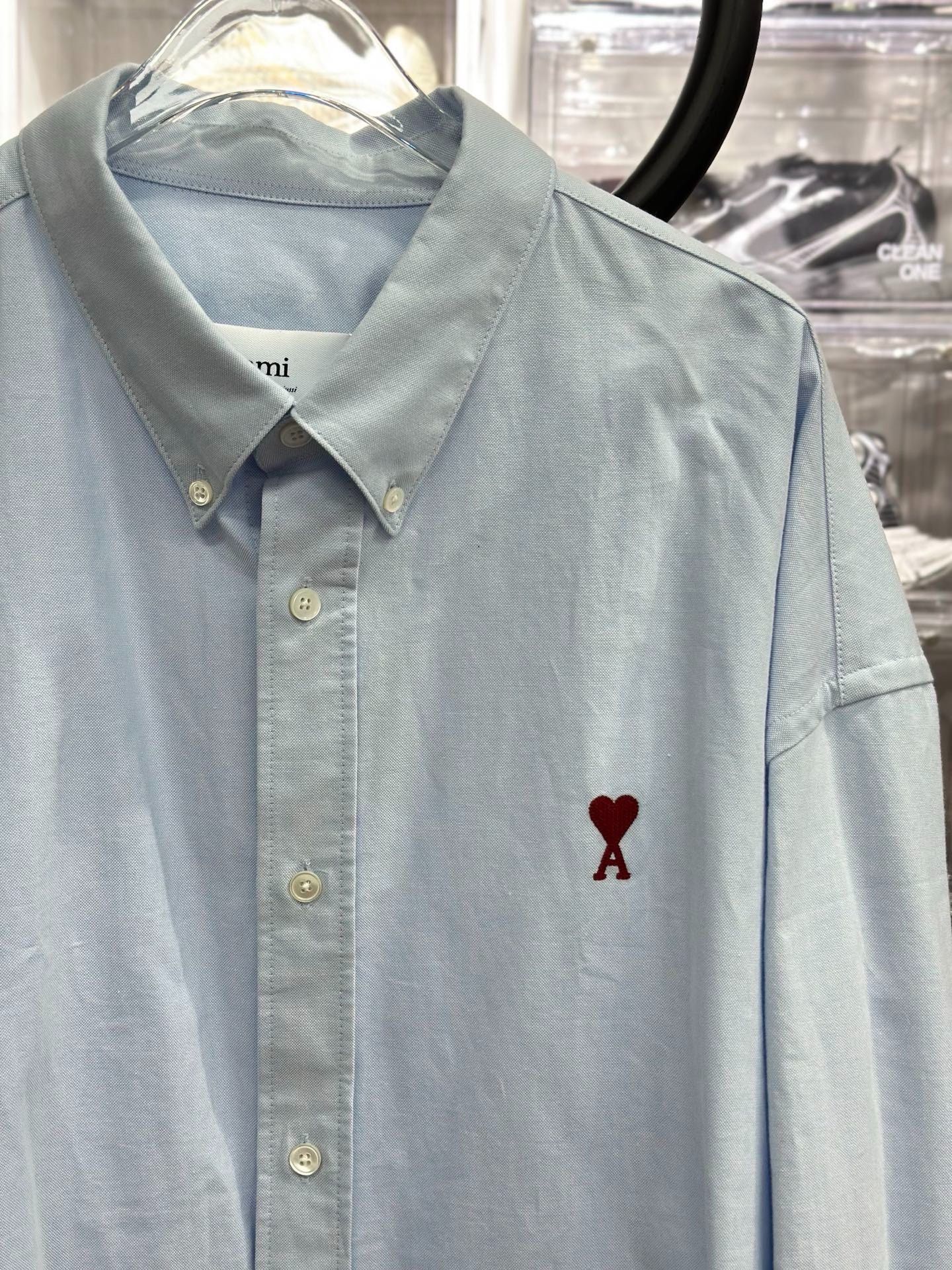 AMI Ami Oversized Blue Shirt XL Men Size US XL / EU 56 / 4 - 2 Thumbnail