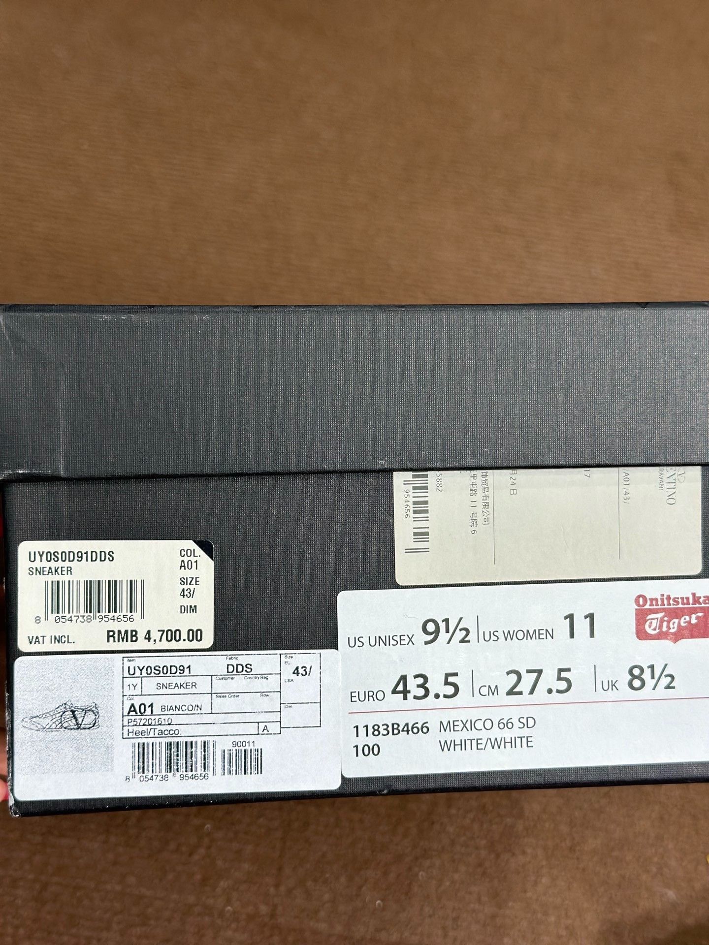 Valentino Valentino Tiger White Lowtop Sneakers 43.5 Men Size US 10.5 / EU 43-44 - 7 Thumbnail