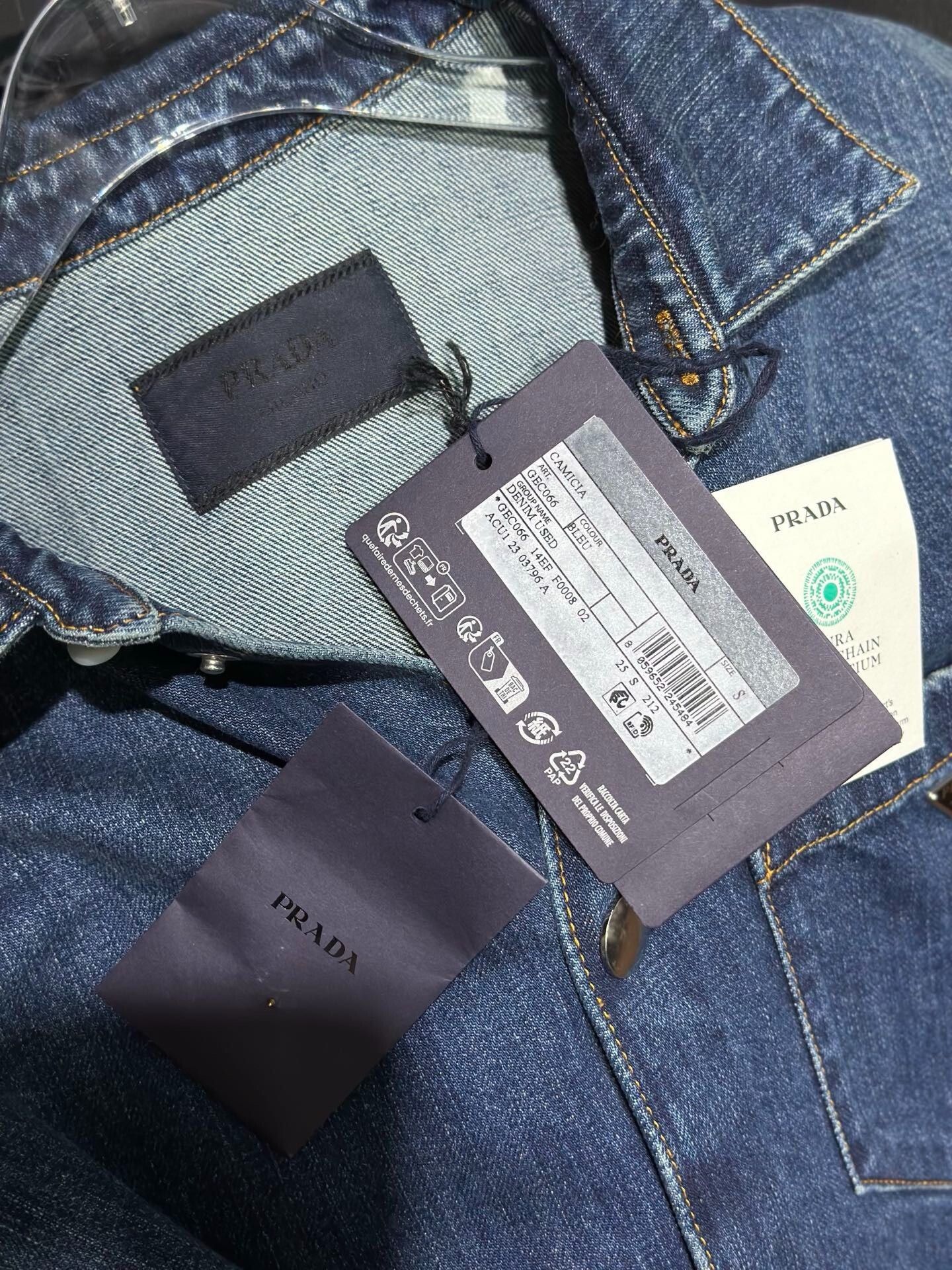 Prada Prada Retro Denim Blue Light Jacket S Men Size US S / EU 44-46 / 1 - 5 Thumbnail