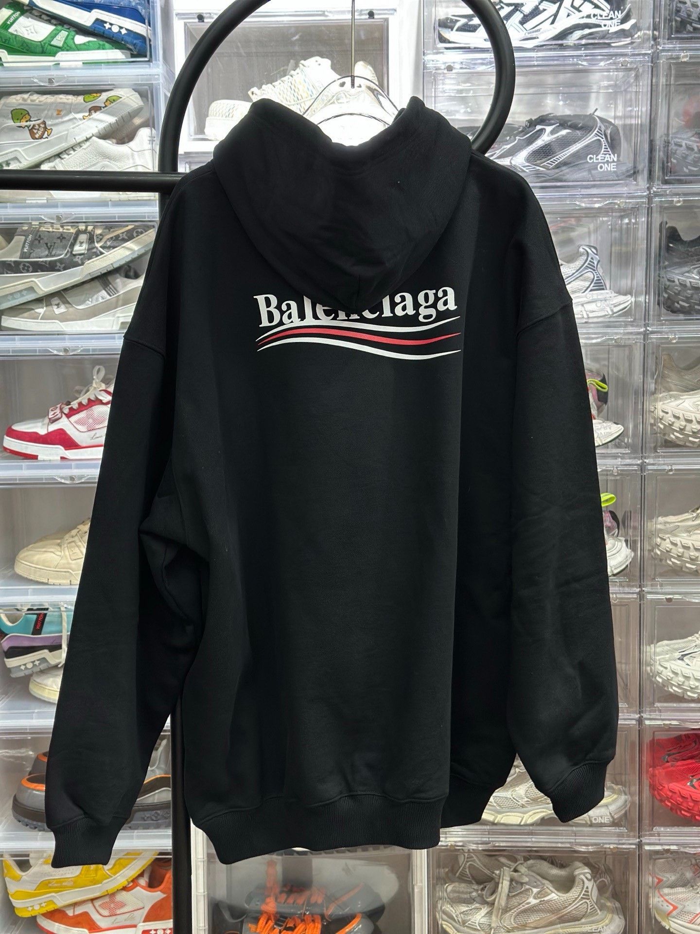 Balenciaga Balenciaga Retro Black Hoodie M Men Size US M / EU 48-50 / 2 - 3 Thumbnail