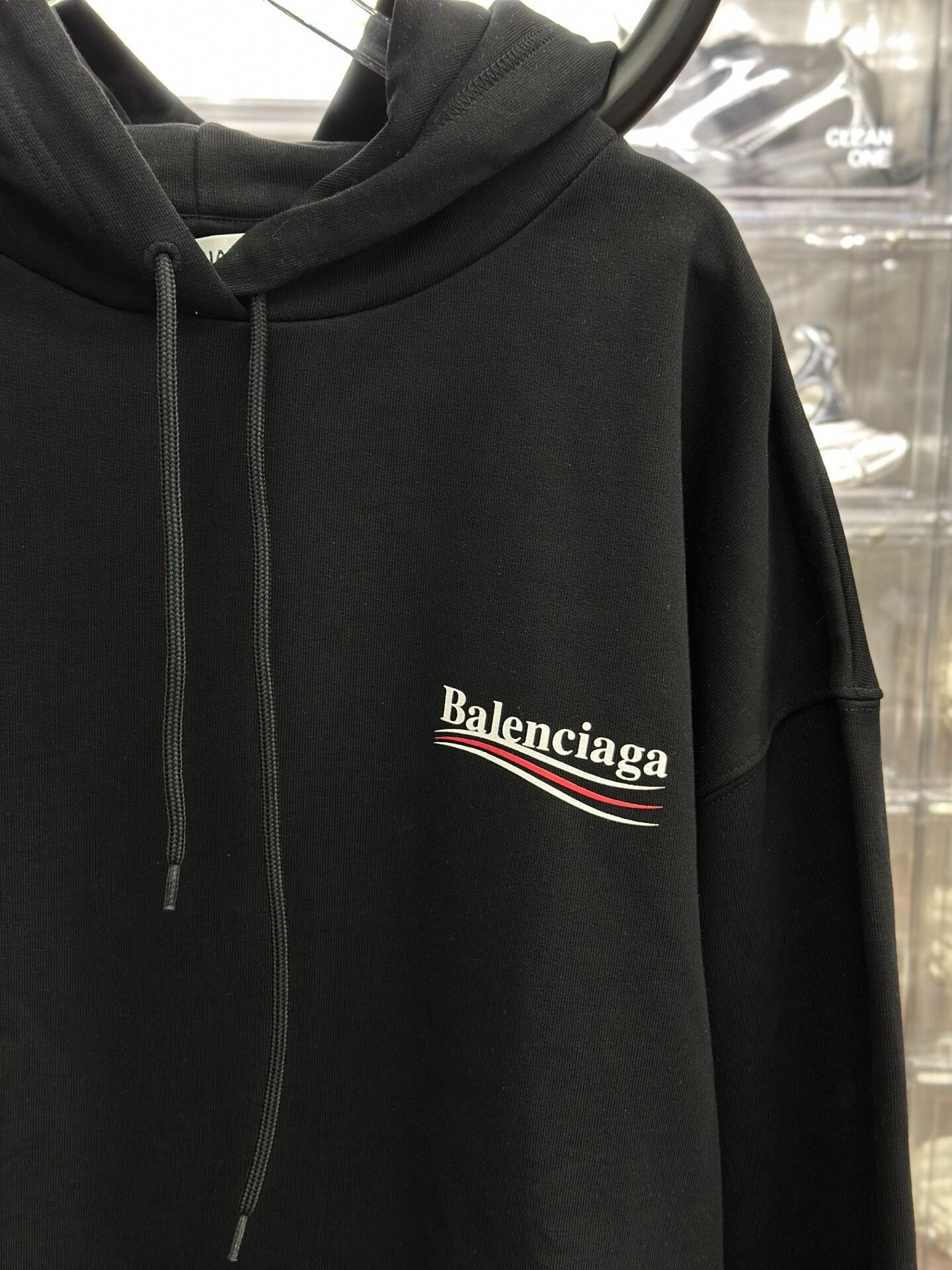 Balenciaga Balenciaga Retro Black Hoodie M Men Size US M / EU 48-50 / 2 - 2 Thumbnail