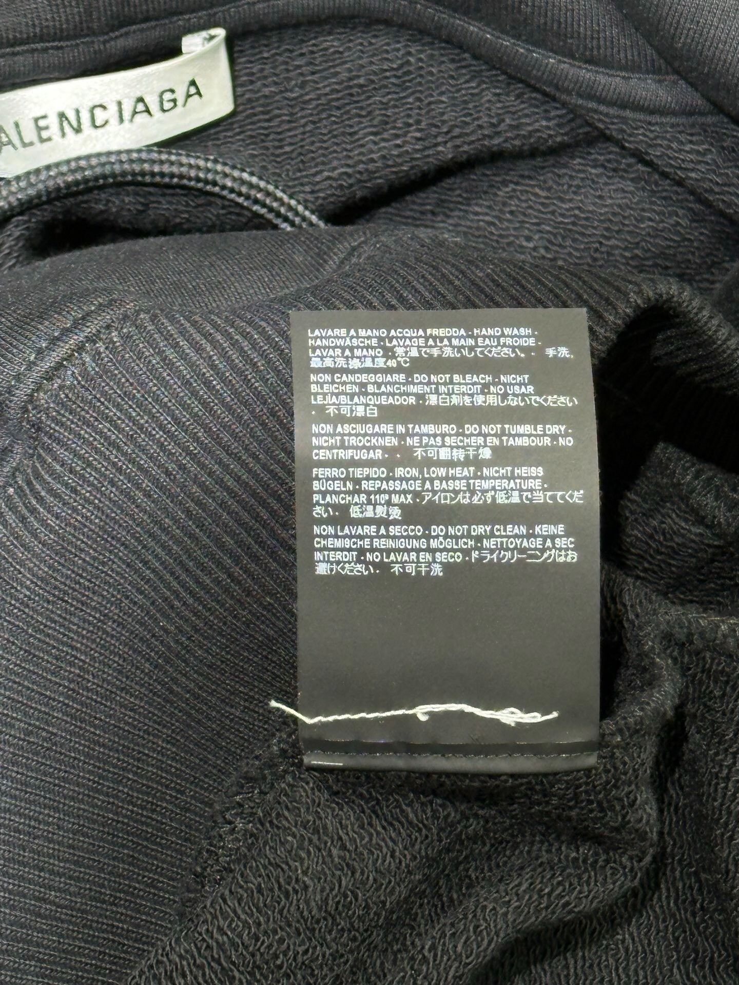 Balenciaga Balenciaga Retro Black Hoodie M Men Size US M / EU 48-50 / 2 - 6 Thumbnail