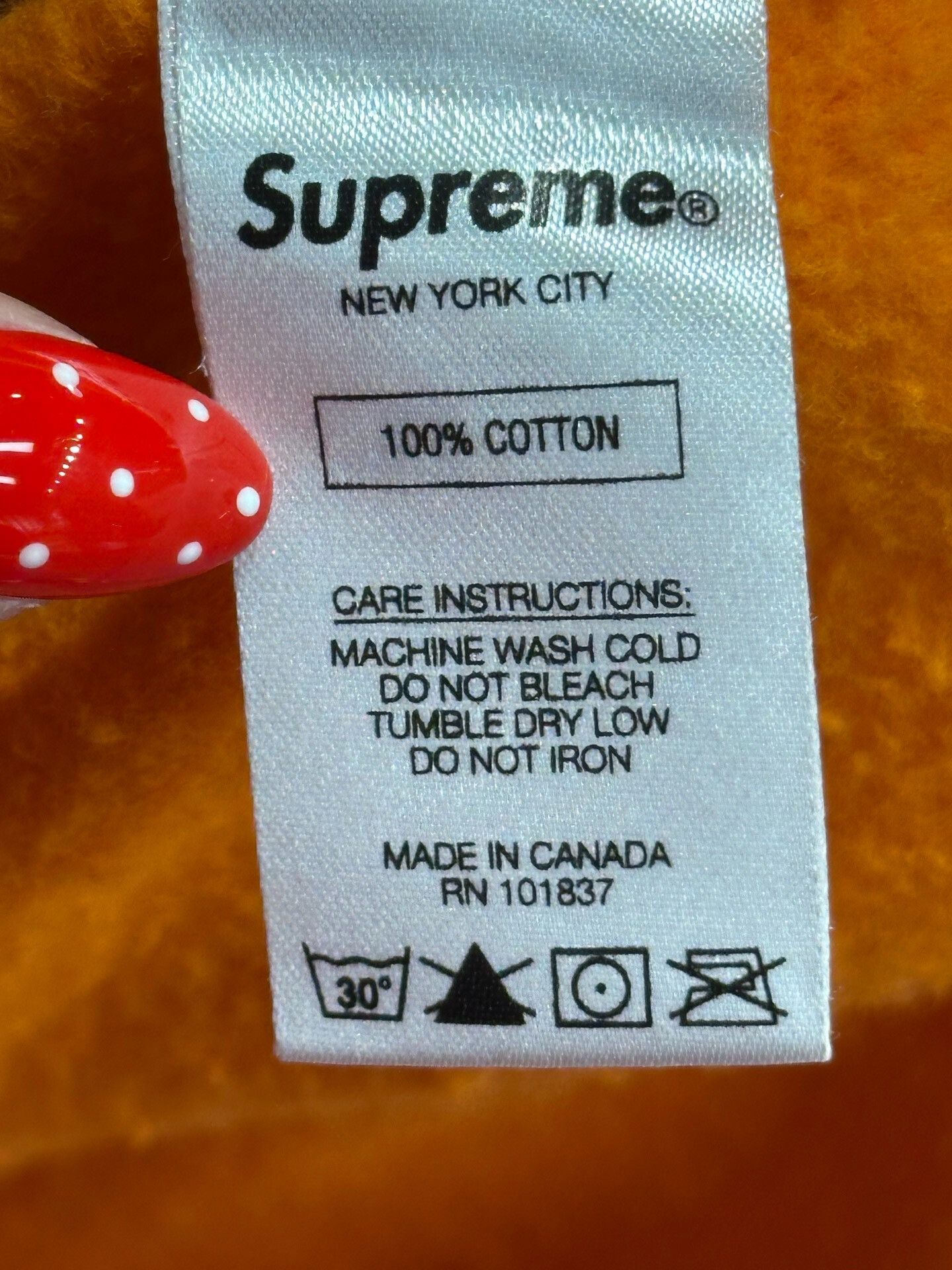 Supreme Supreme Retro Orange Hoodie L Men Size US L / EU 52-54 / 3 - 5 Thumbnail