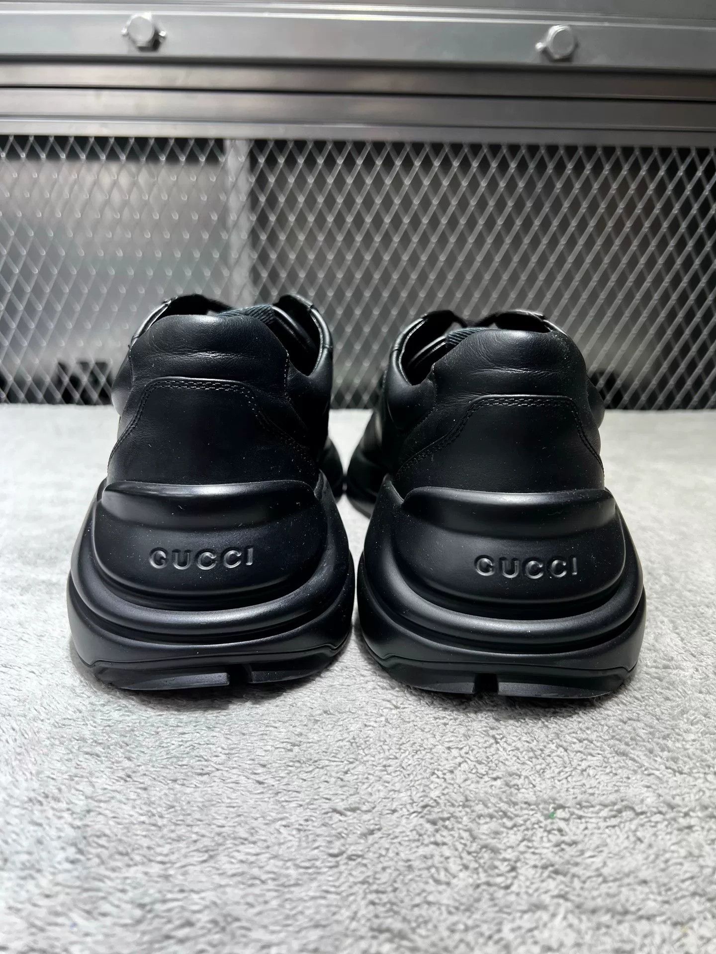 Gucci Gucci Leather Black Lowtop Sneakers 41 Men Size US 8.5 / EU 41-42 - 8 Thumbnail