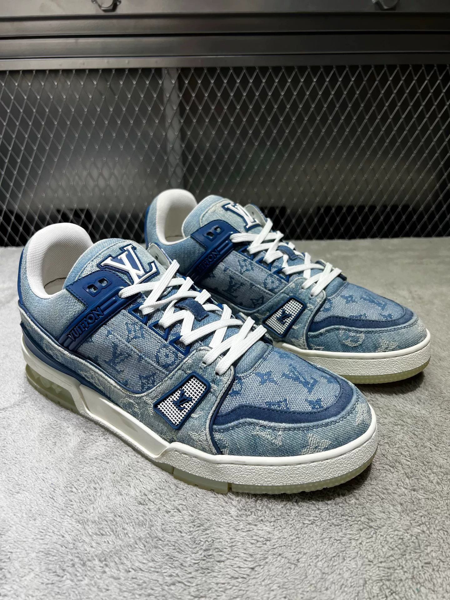 Louis Vuitton Louis Vuitton Training Denim Blue Lowtop Sneakers 40 Men Size US 7.5 / EU 40-41 - 3 Thumbnail