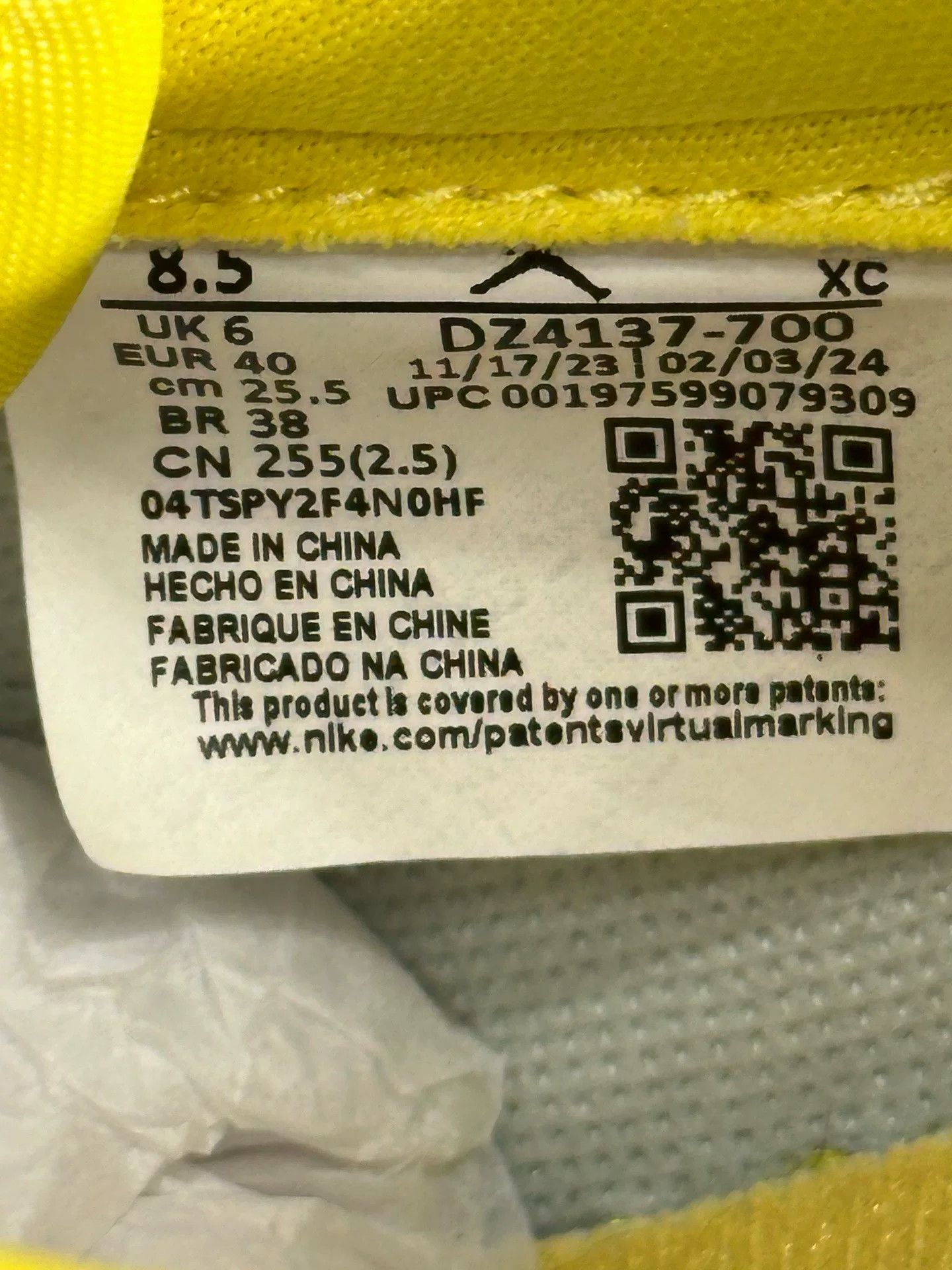 Nike Nike Retro Yellow Lowtop Sneakers 40 Men Size US 7.5 / EU 40-41 - 8 Thumbnail