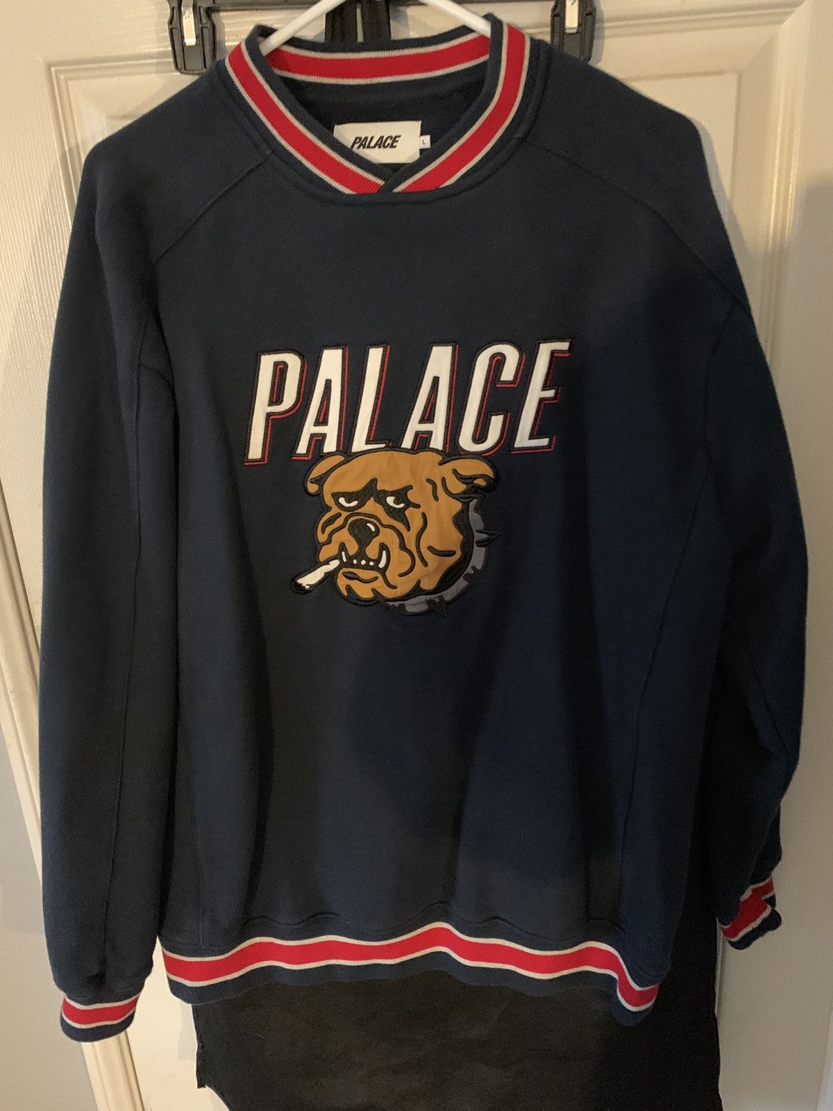 Palace Palace Bunning Bulldog Crew Navy | Grailed