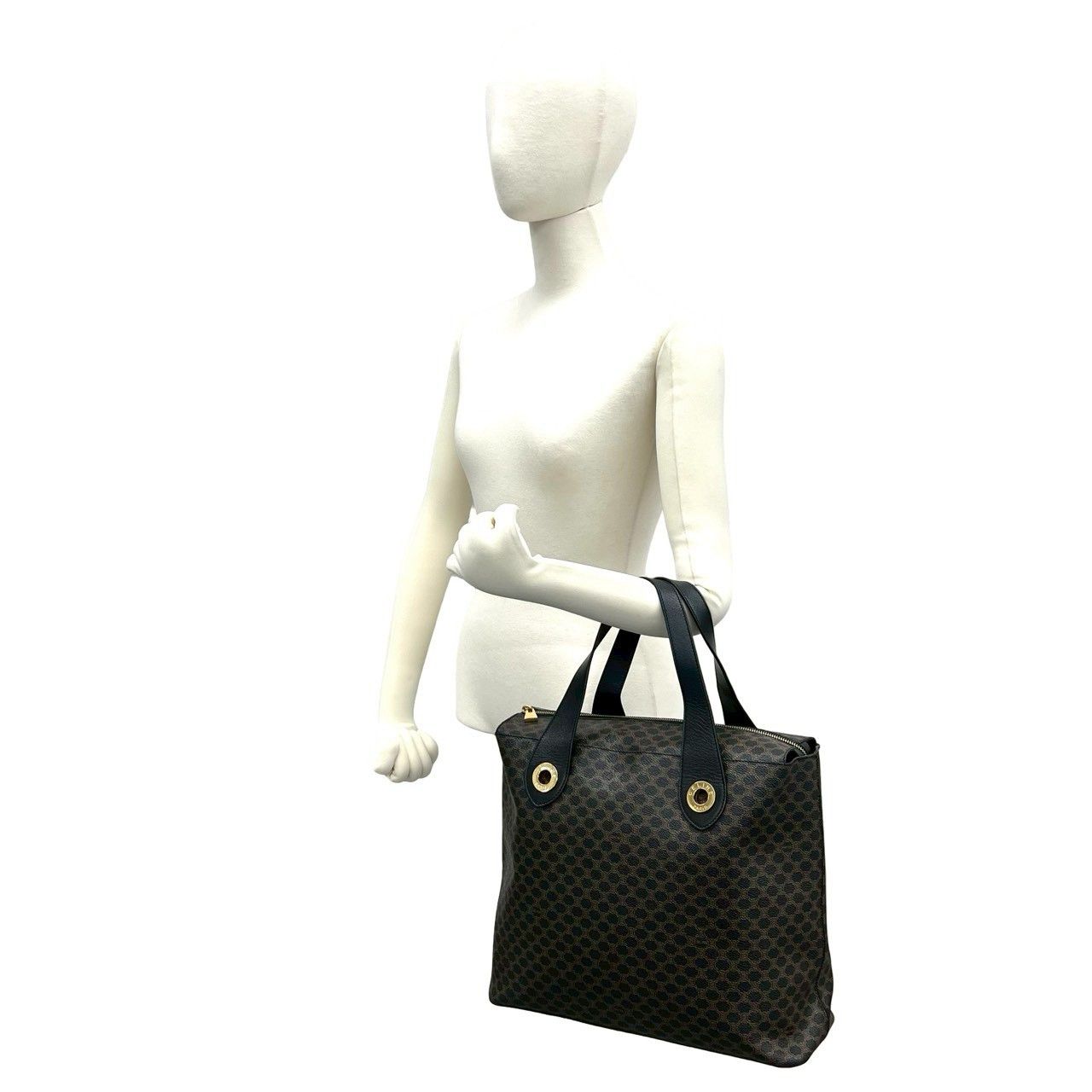 Celine Celine Celine Macadam Triomphe Leather Tote Bag Leather Tote Bag DUTY FREE for USA Size ONE SIZE - 3 Thumbnail