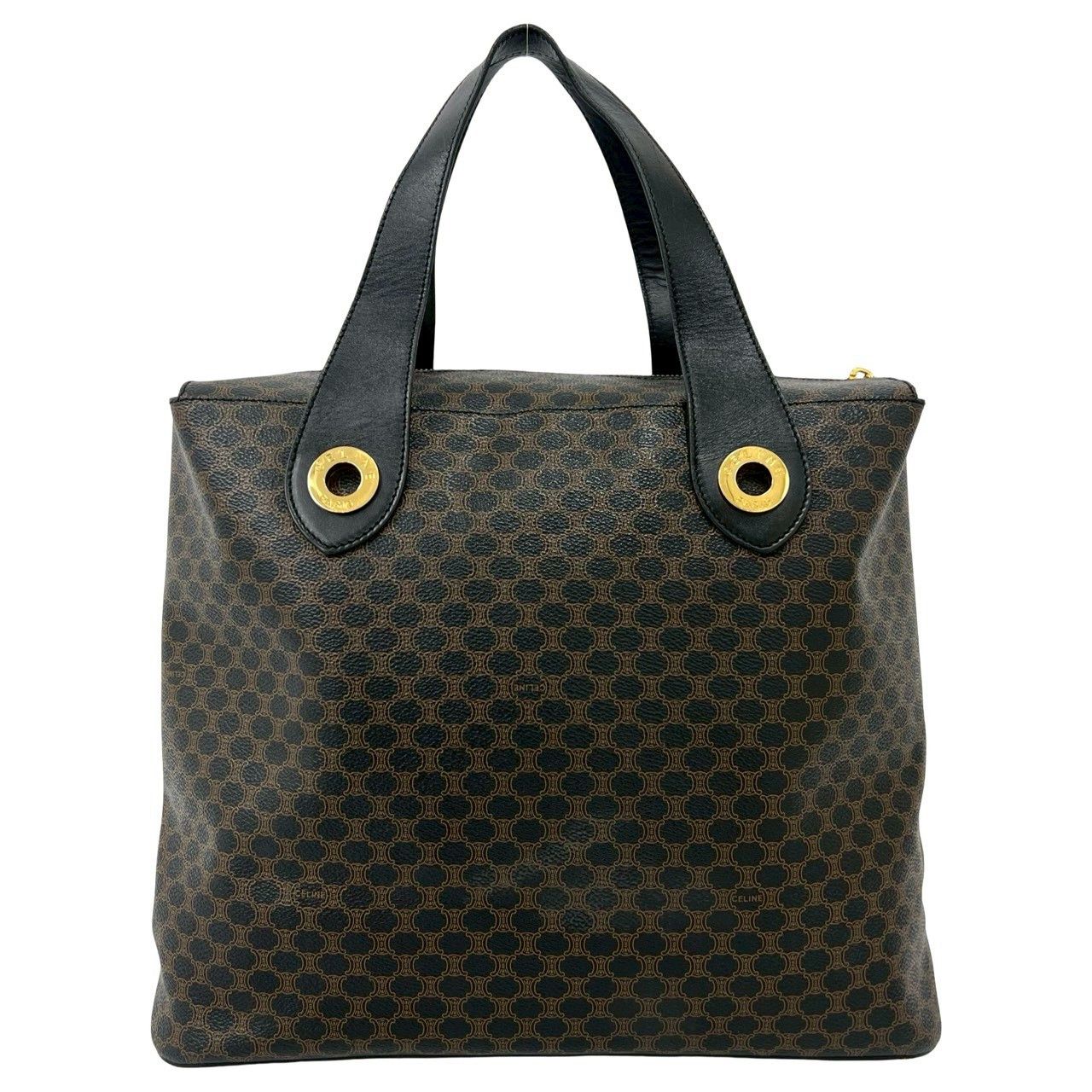 Celine Celine Celine Macadam Triomphe Leather Tote Bag Leather Tote Bag DUTY FREE for USA Size ONE SIZE - 4 Thumbnail