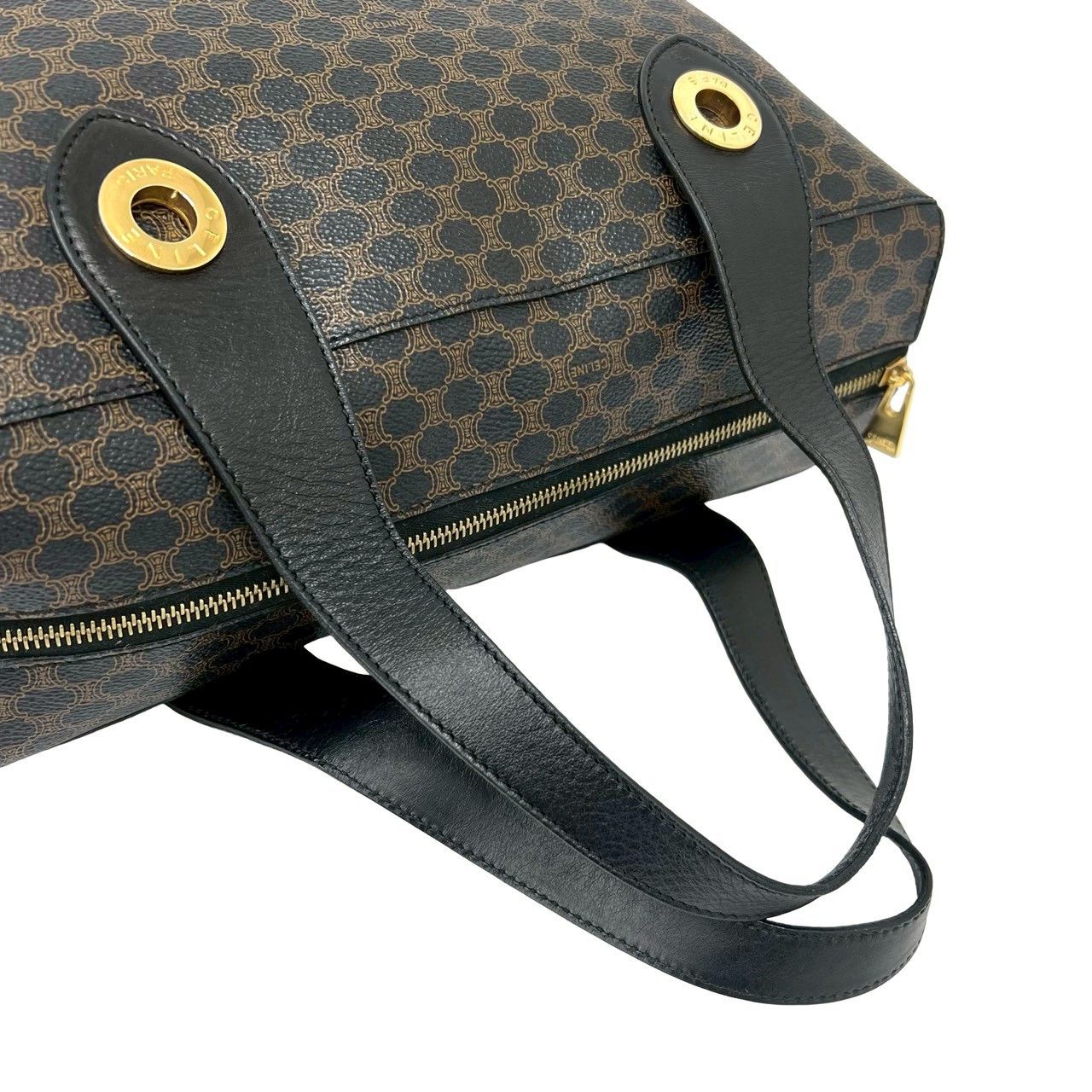 Celine Celine Celine Macadam Triomphe Leather Tote Bag Leather Tote Bag DUTY FREE for USA Size ONE SIZE - 5 Thumbnail