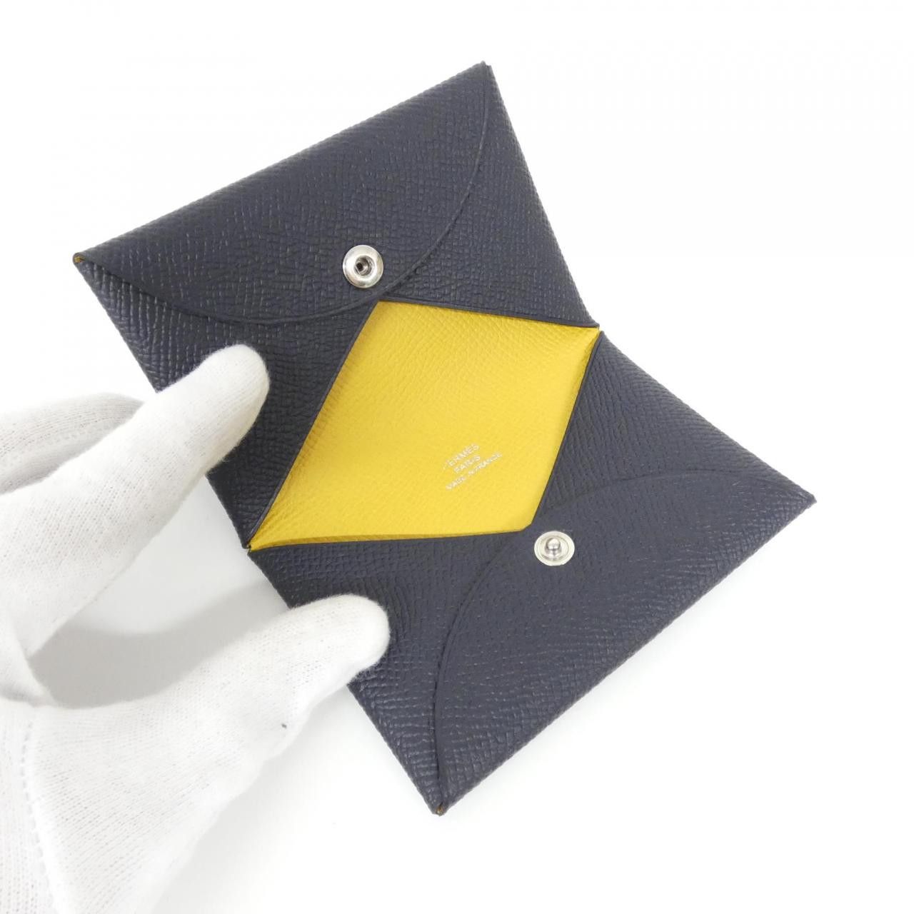 Hermes Hermes Hermes Calvi Verso leather card case Leather Card Case B DUTY FREE for USA Size ONE SIZE - 3 Thumbnail