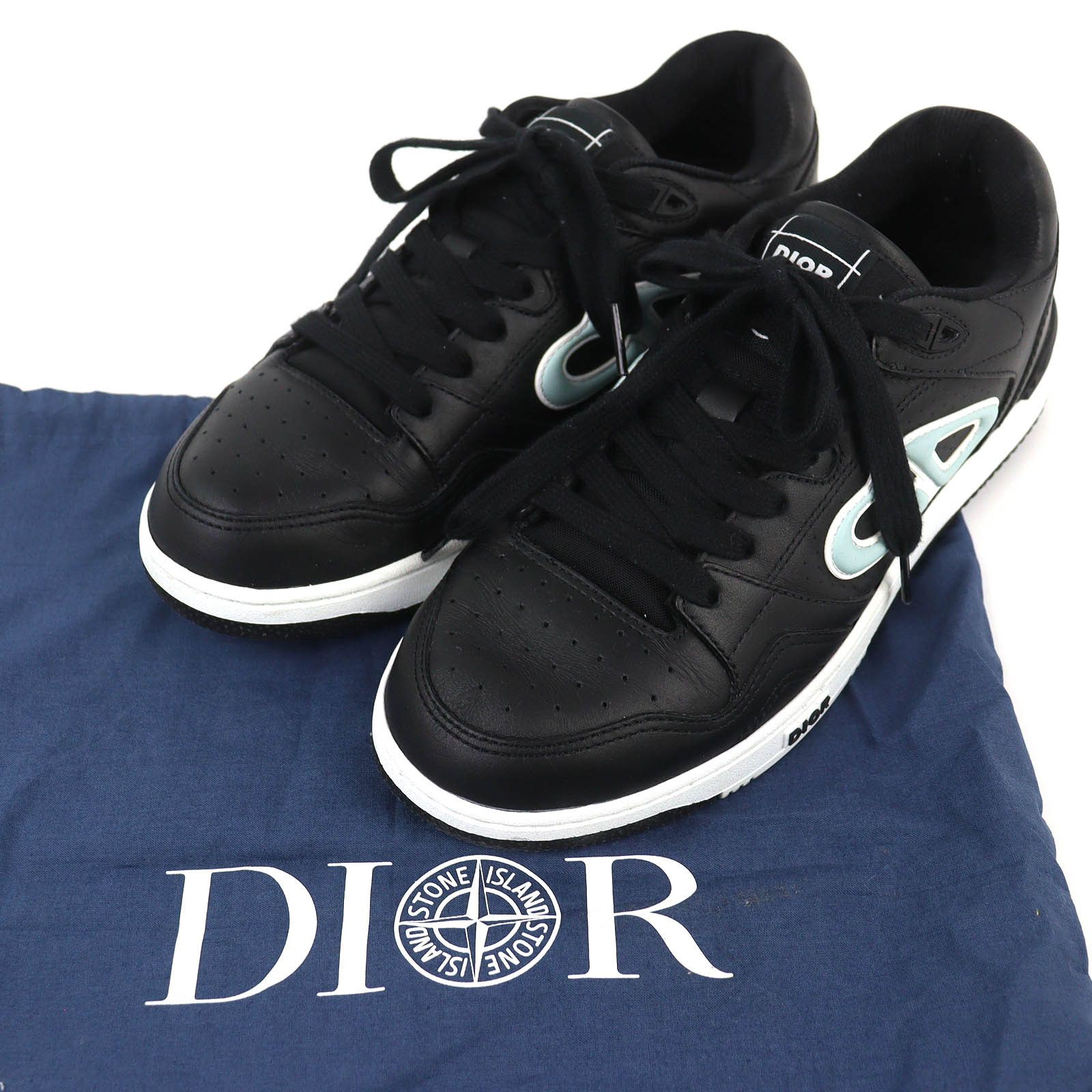 Dior Dior Dior Stone Island Leather Sneakers Limited Leather Shoes B57 DUTY FREE for USA Size ONE SIZE - 2 Thumbnail