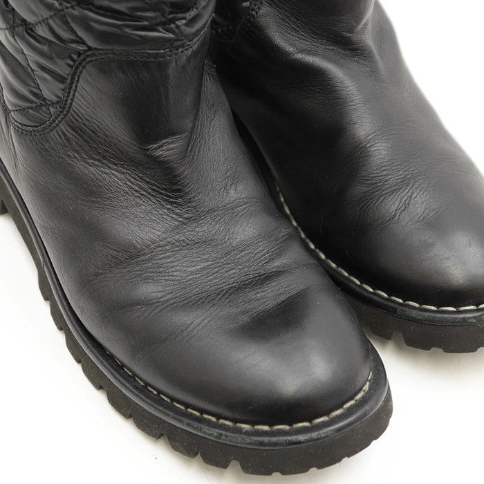 Chanel Chanel Chanel Leather Quilted Boots Leather Shoes G26537 DUTY FREE for USA Size ONE SIZE - 7 Thumbnail