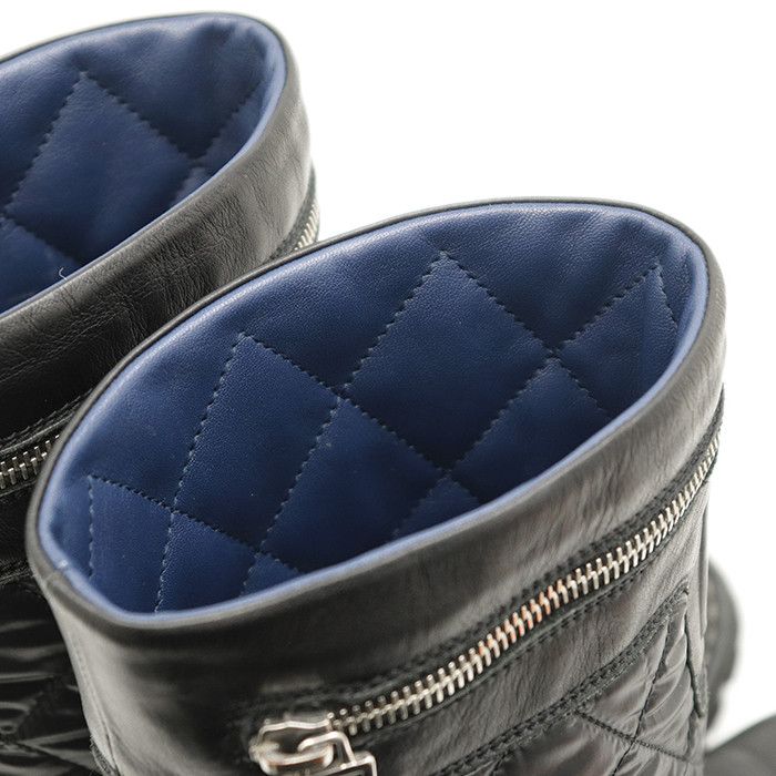 Chanel Chanel Chanel Leather Quilted Boots Leather Shoes G26537 DUTY FREE for USA Size ONE SIZE - 6 Thumbnail