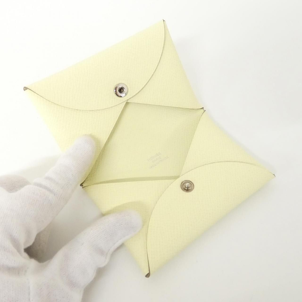 Hermes Hermes Hermes Calvi Epsom Card Case Leather Card Case W DUTY FREE for USA Size ONE SIZE - 3 Thumbnail