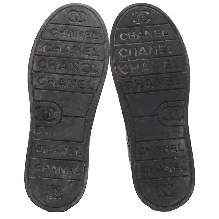 Chanel Chanel Chanel Leather Patent Leather Quilted Sneakers Leather Shoes G46620 DUTY FREE for USA Size ONE SIZE - 9 Thumbnail