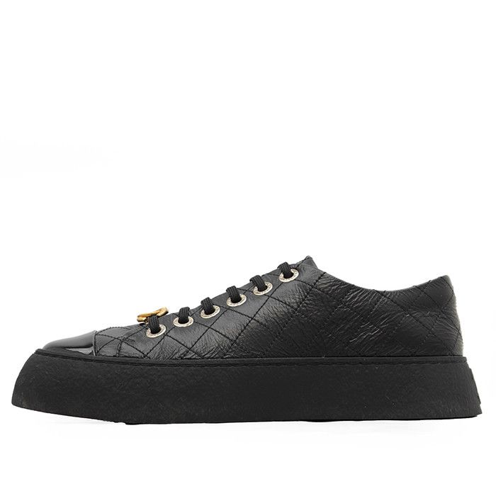 Chanel Chanel Chanel Leather Patent Leather Quilted Sneakers Leather Shoes G46620 DUTY FREE for USA Size ONE SIZE - 3 Thumbnail