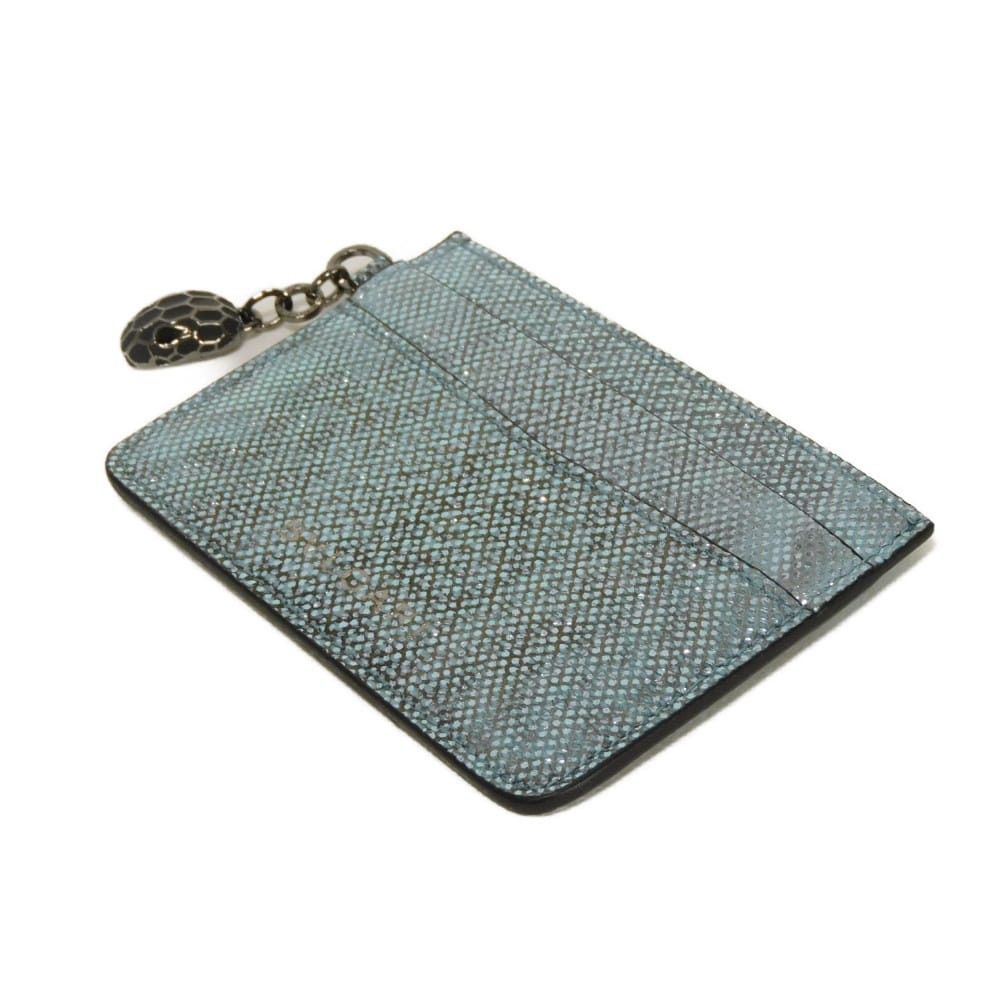Bvlgari Bvlgari BVLGARI Serpenti Forever Metallic Karung Card Holder Leather Card Case 291613 DUTY FREE for USA Size ONE SIZE - 4 Thumbnail