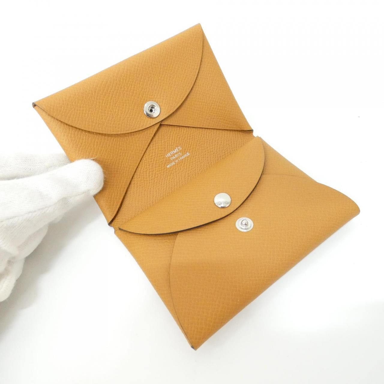 Hermes Hermes Hermes Calvi Duo Epsom Coin Case Leather Coin Case B DUTY FREE for USA Size ONE SIZE - 4 Thumbnail