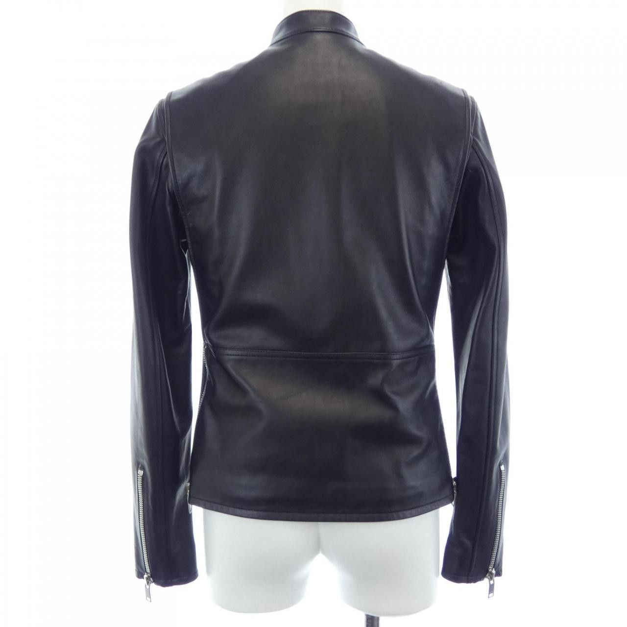 Yves Saint Laurent Yves Saint Laurent Saint Laurent Lambskin Riders Jacket Leather Outerwear 362239Y5YA1 DUTY FREE for USA Size ONE SIZE - 2 Thumbnail