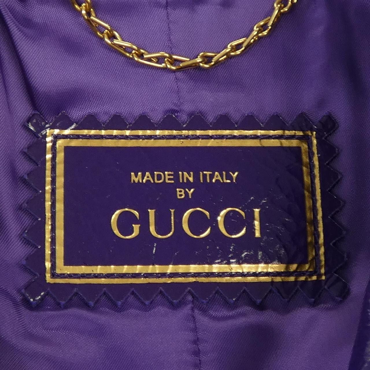 Gucci Gucci Gucci Calfskin Jacket Leather Outerwear 724050 XNATC DUTY FREE for USA Size ONE SIZE - 5 Thumbnail