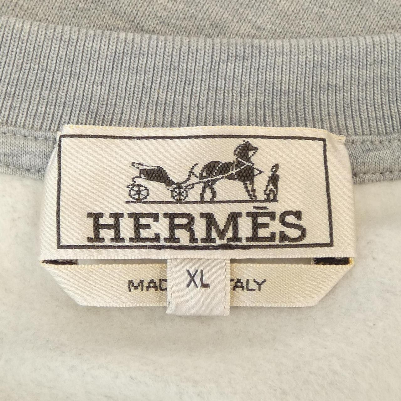 Hermes Hermes Hermes Chevaux en Symetrie Cotton Sweatshirt Textile Sweatshirts & Hoodies DUTY FREE for USA Size ONE SIZE - 4 Thumbnail