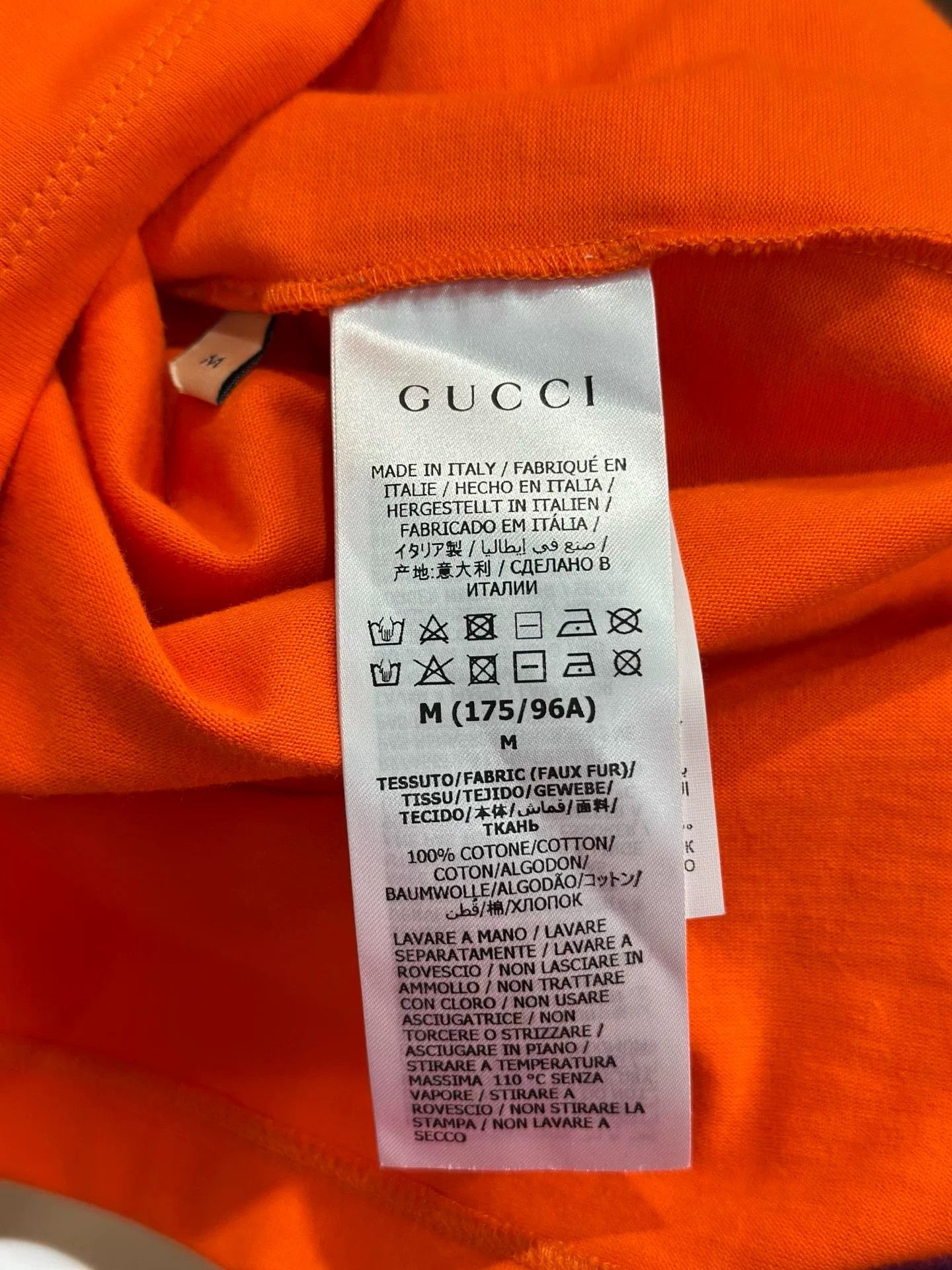 Gucci Gucci Printed Orange Hoodie M Men Size US M / EU 48-50 / 2 - 4 Thumbnail