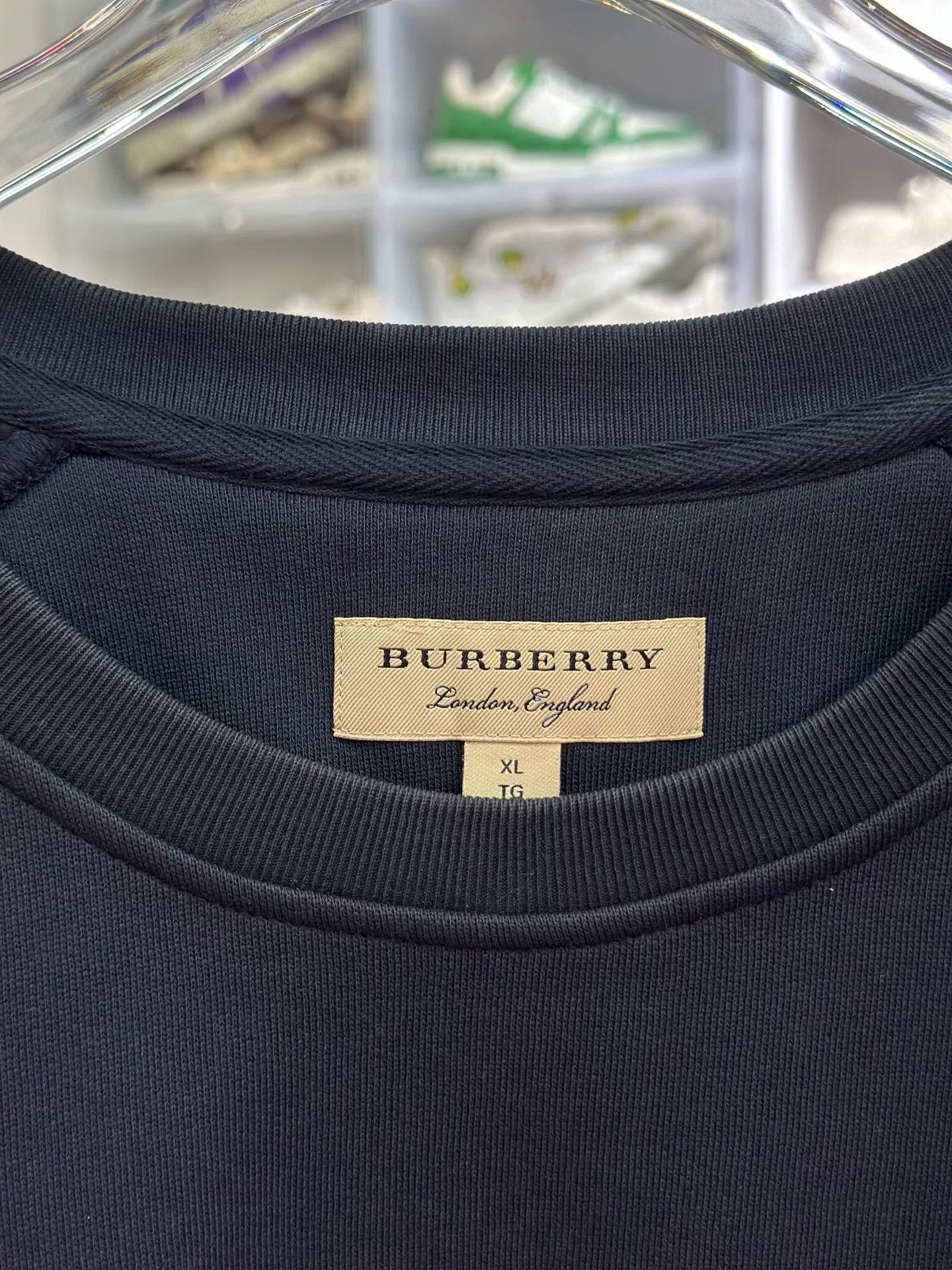 Burberry Burberry Retro Embroidered Blue Hoodie XL Men Size US XL / EU 56 / 4 - 3 Thumbnail